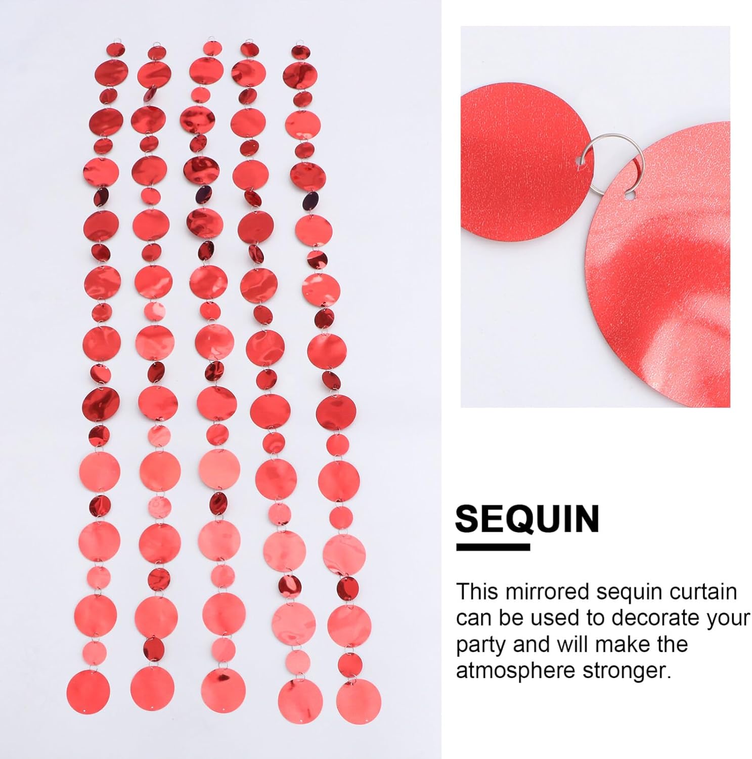 Homoyoyo 10Pcs Bubble Beaded Curtain for Decor