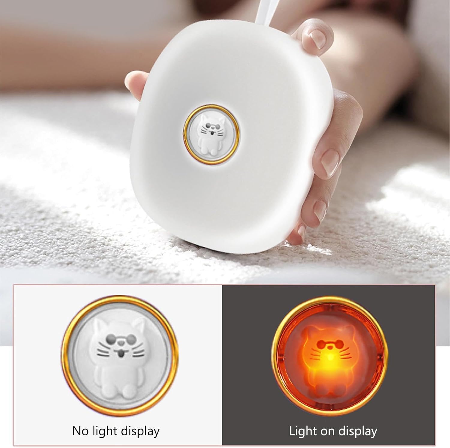 Battery Operated Vibrating Alarm Clock for Deep Sleepers and Deaf Users
