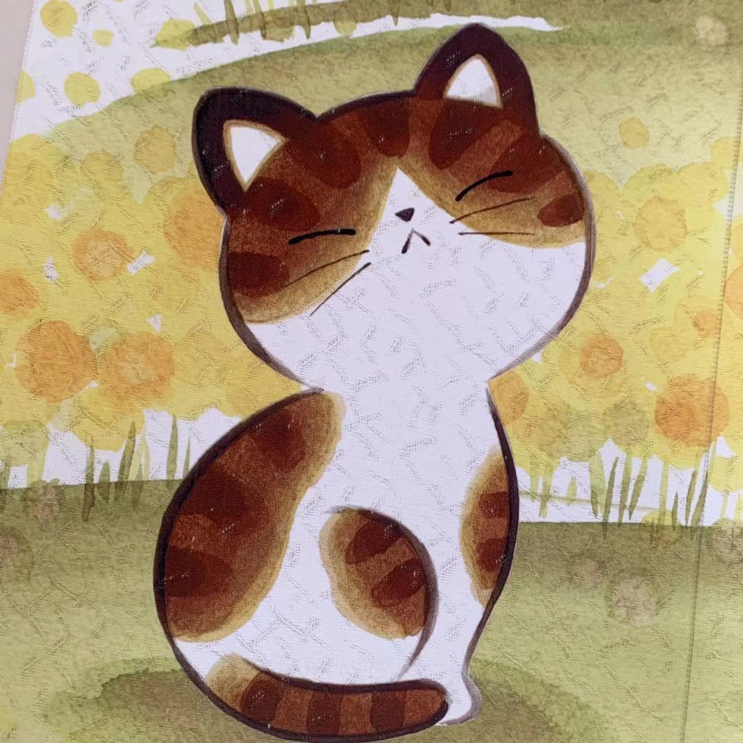 Noren Door Curtain with Sakura and Cat Design 335x59