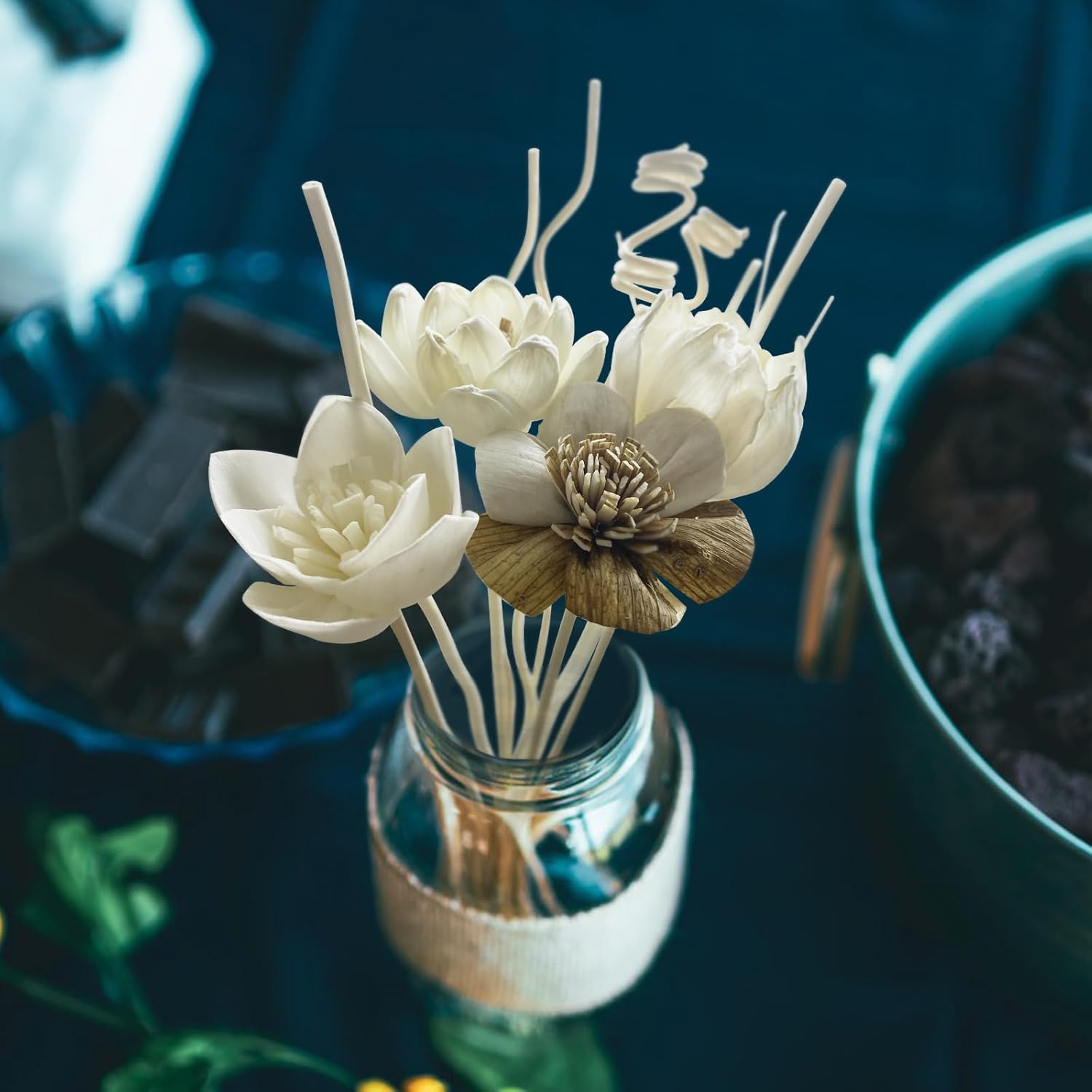 12Pcs Natural Reed Diffuser Sticks Set for Home Decor
