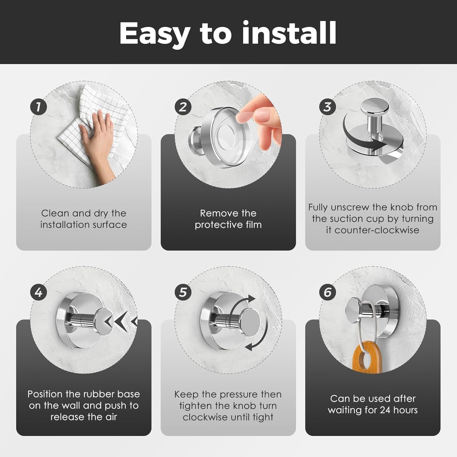 Stylish Suction Cup Hooks for Glass Windows
