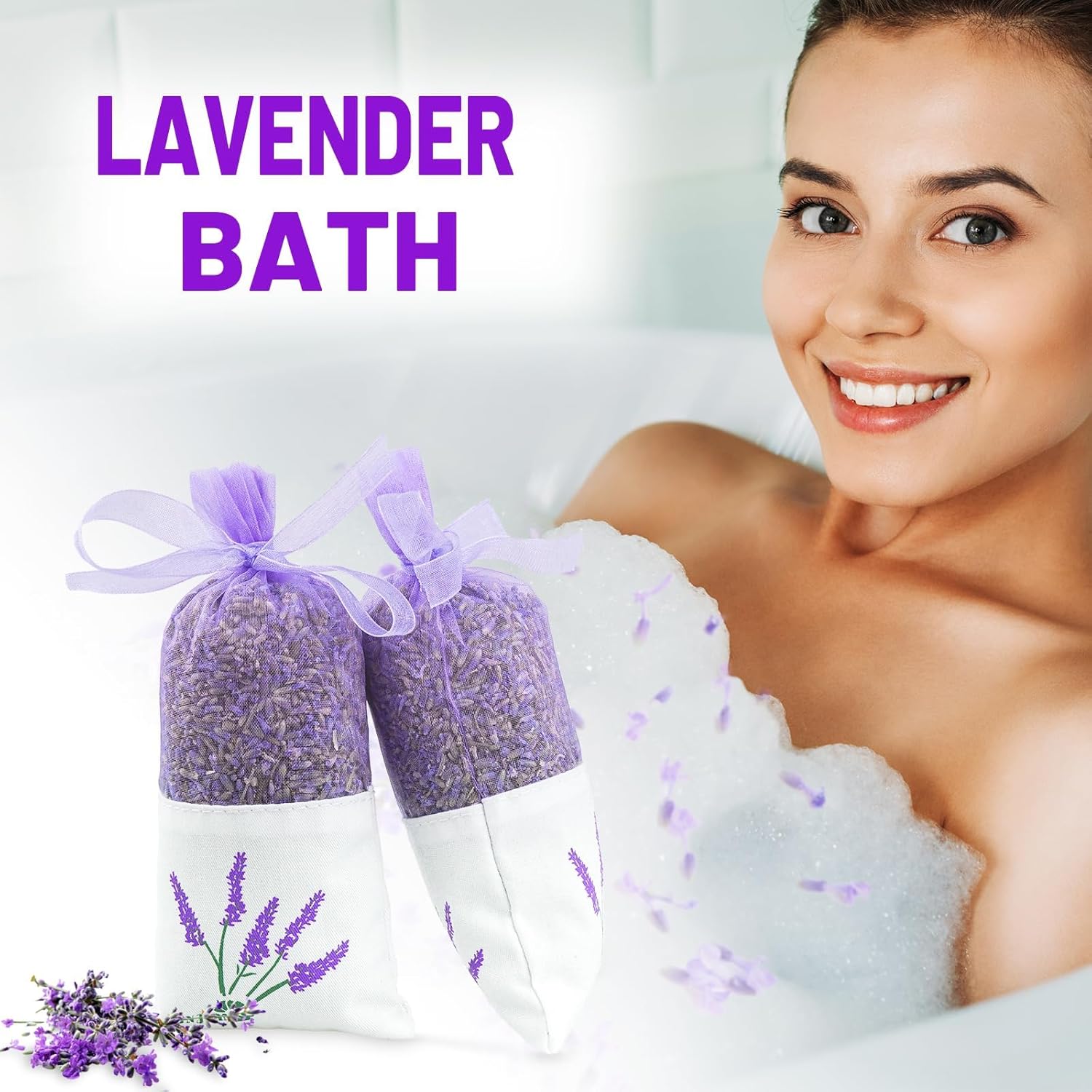8 Pack Lavender Sachet Bags for Closets and Drawers