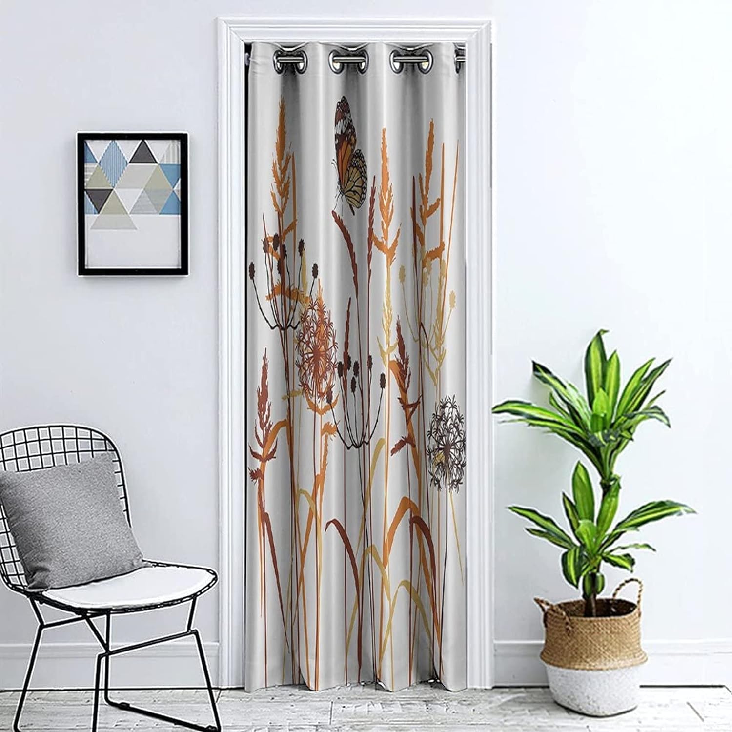 XISUNYA Door Curtains with Dandelion Print 42x96 inch 1 Panel Grommet Top