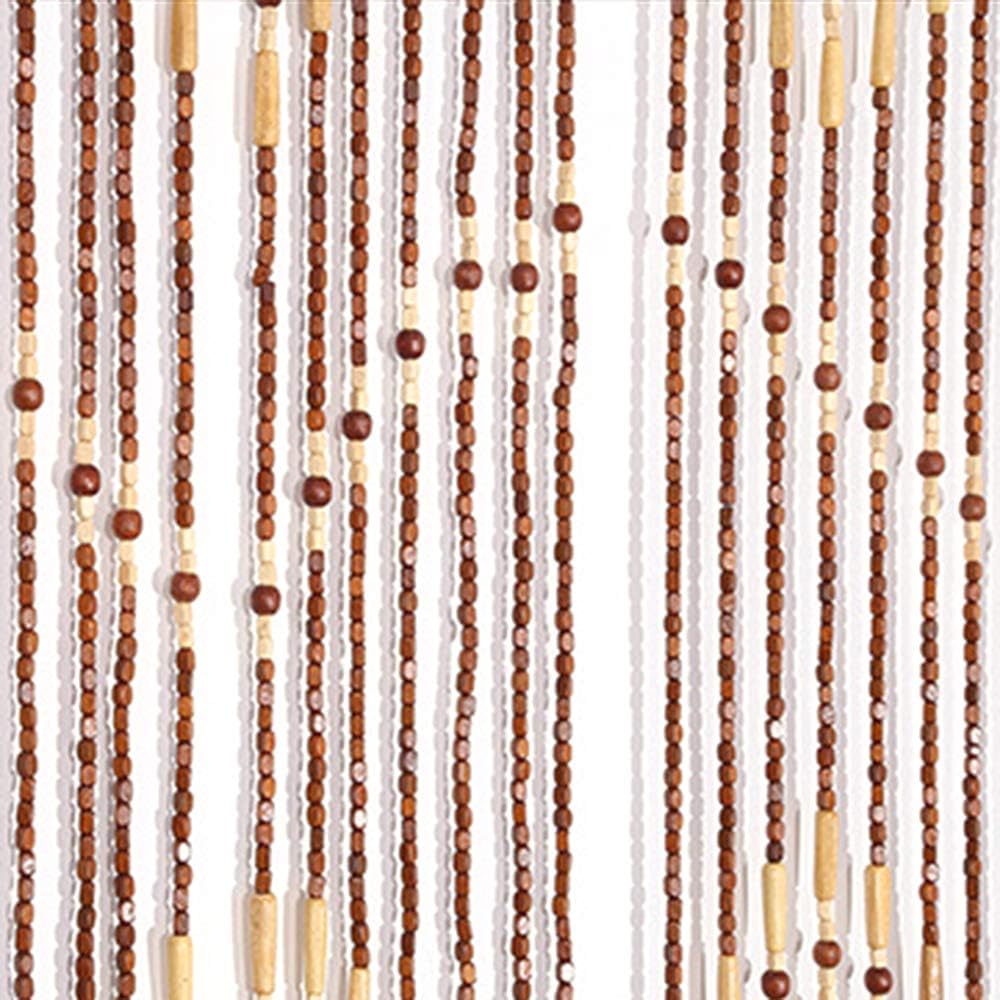 CNCEST Wooden Bead Curtain 32 Lines 90x175cm