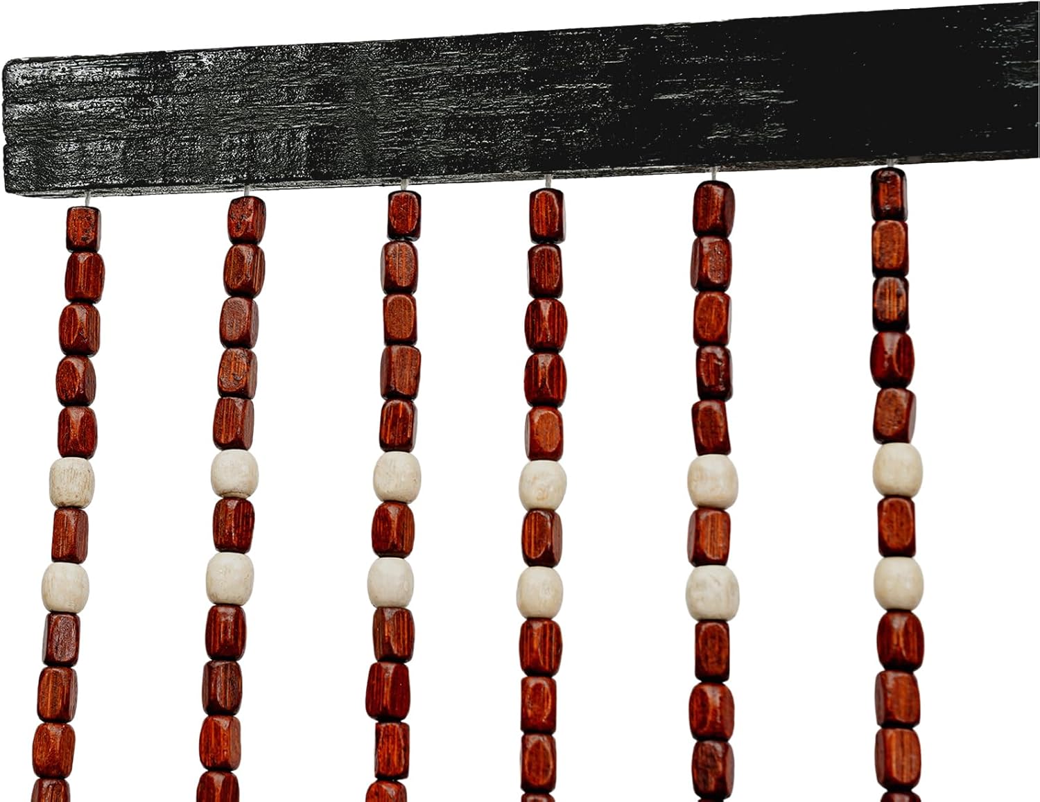 Natural Wooden Door Beaded Curtain with 31 Strands