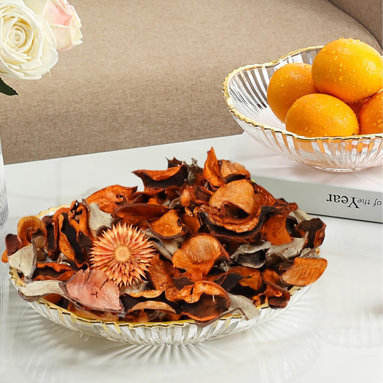 STRN Potpourri Natural Dried Flower Sachet Set with Citrus Scent