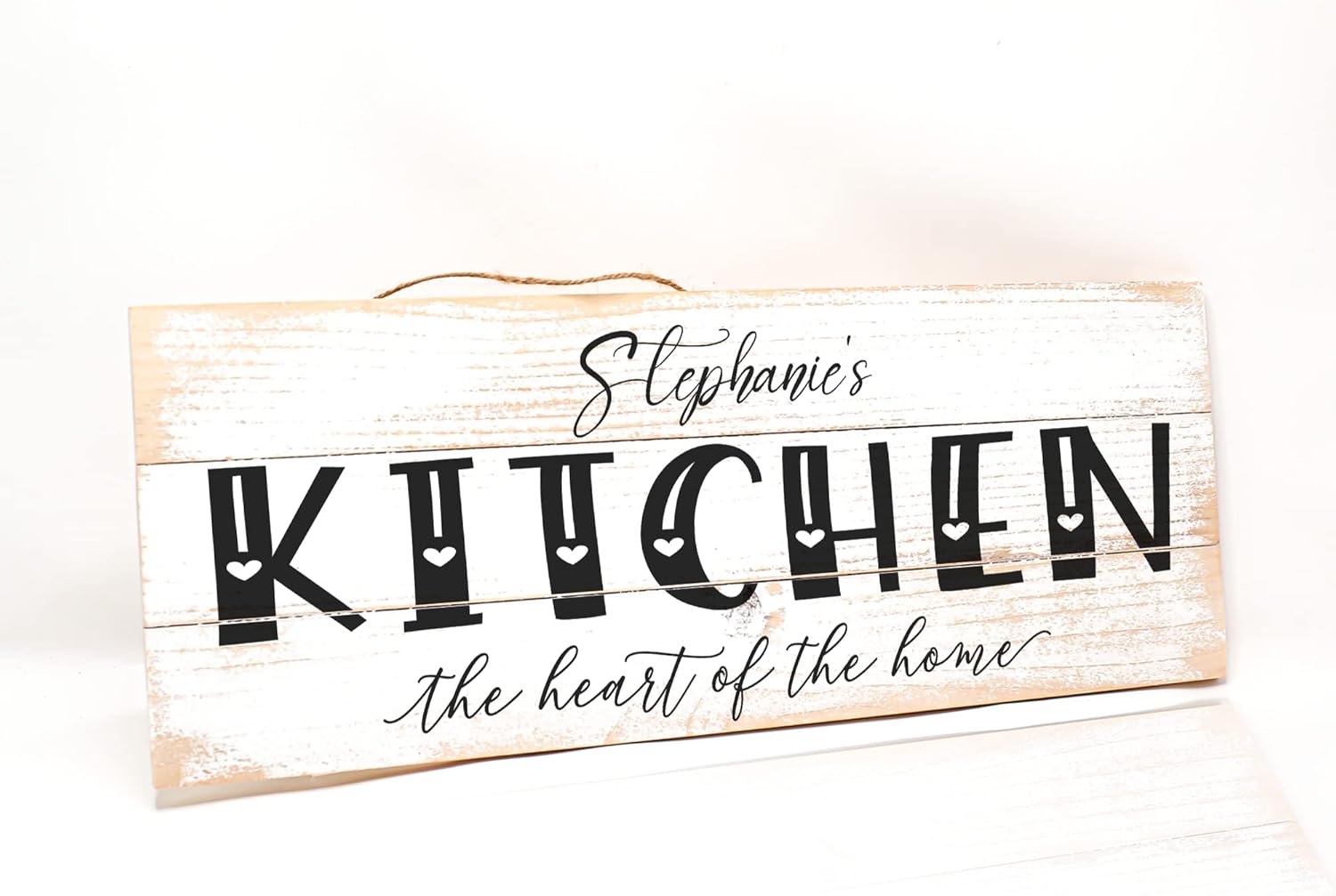 Personalized Kitchen Sign - Rustic Farmhouse Wall Art