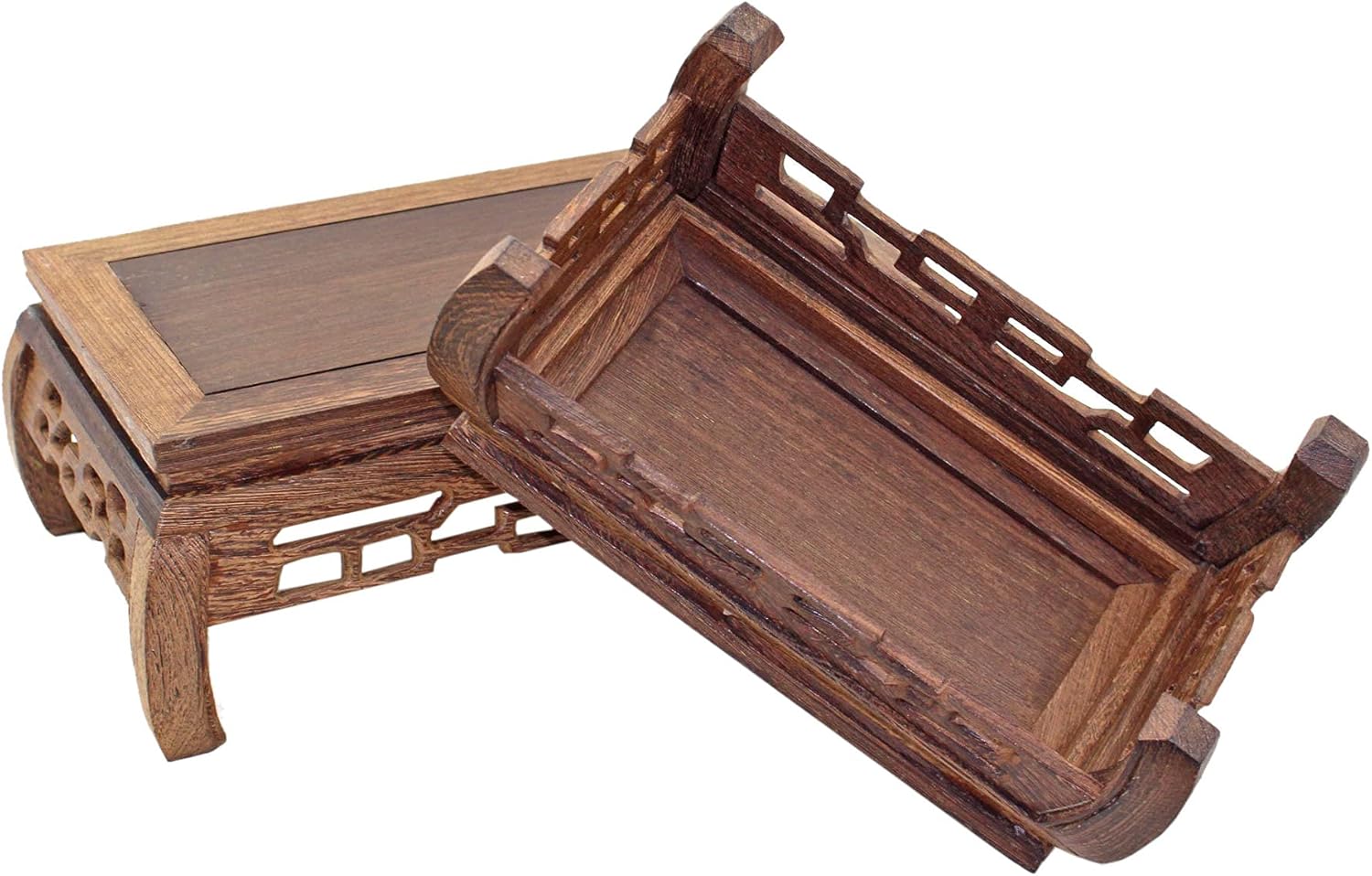 GOLDYWENDY Rectangular Wooden Display Stand