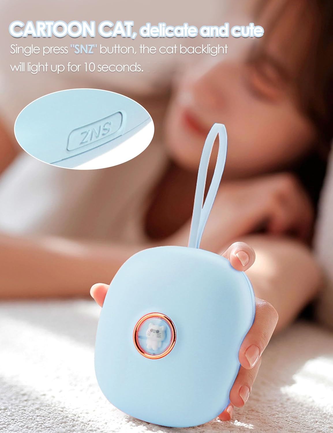 Dpofirs Vibration Alarm Clock for The Deaf with LED Display