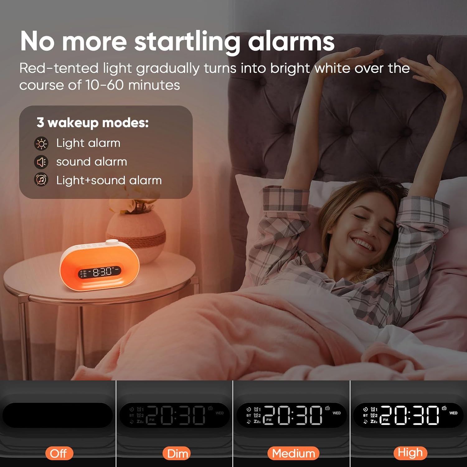 Sunrise Alarm Clock with Light and Sound