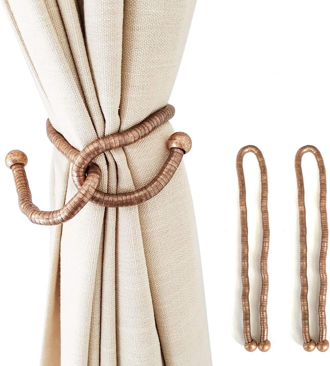 KXLIFE Antique Copper Curtain Holdbacks 2 Pack