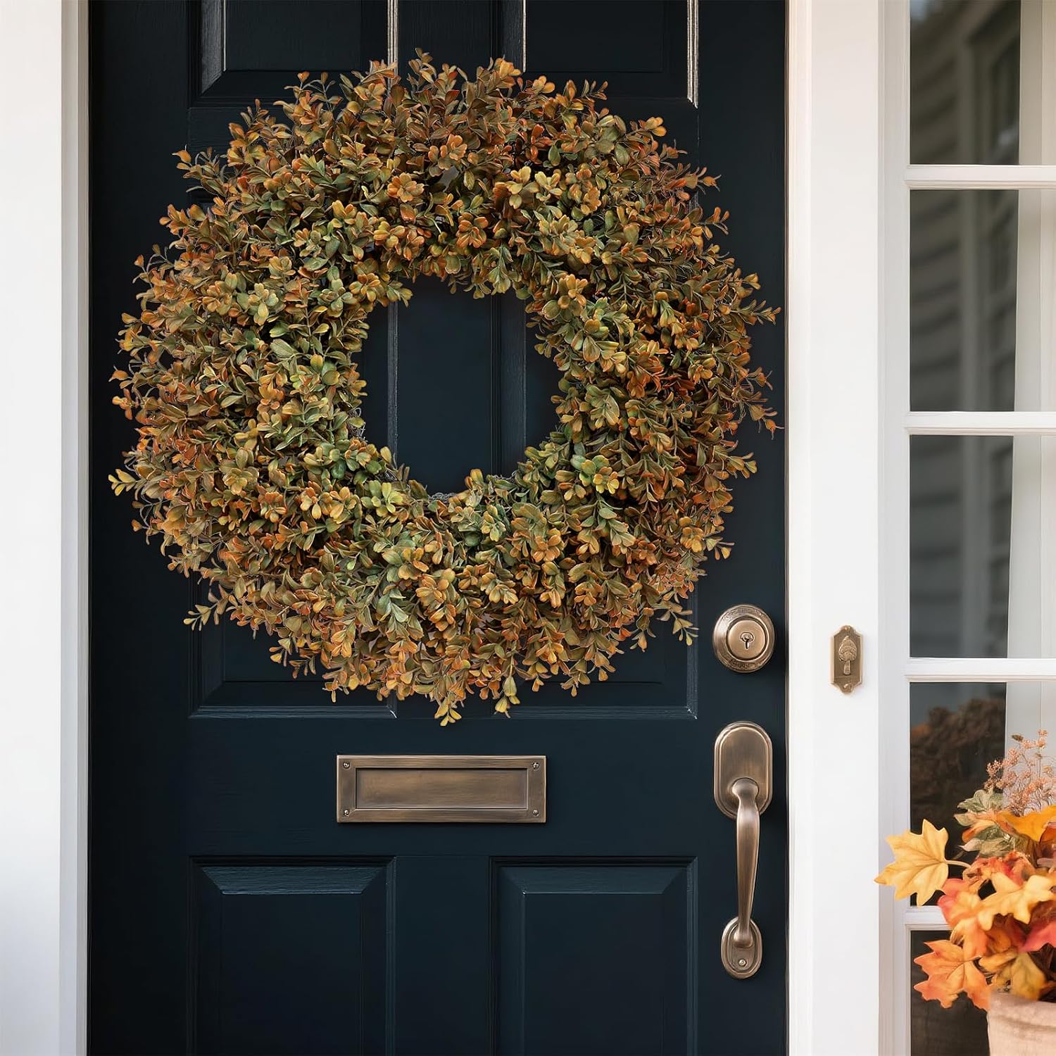 26 Inch Large Fall Wreath for Front Door and Porch