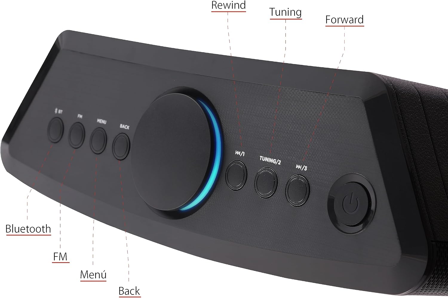 Aiwa Wireless Speaker with Bluetooth and FM Radio