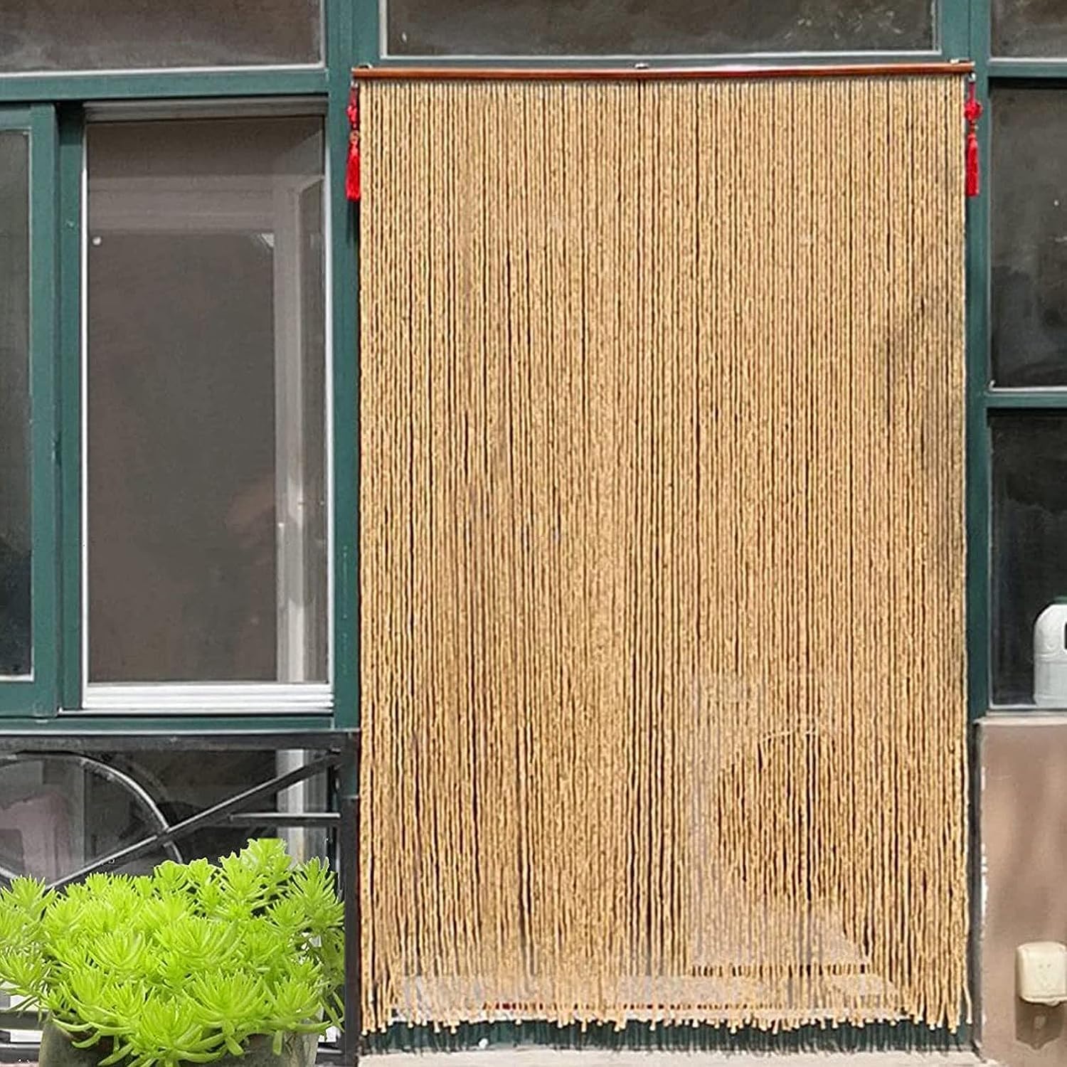 Wood Beaded Door Curtains for Home Decor