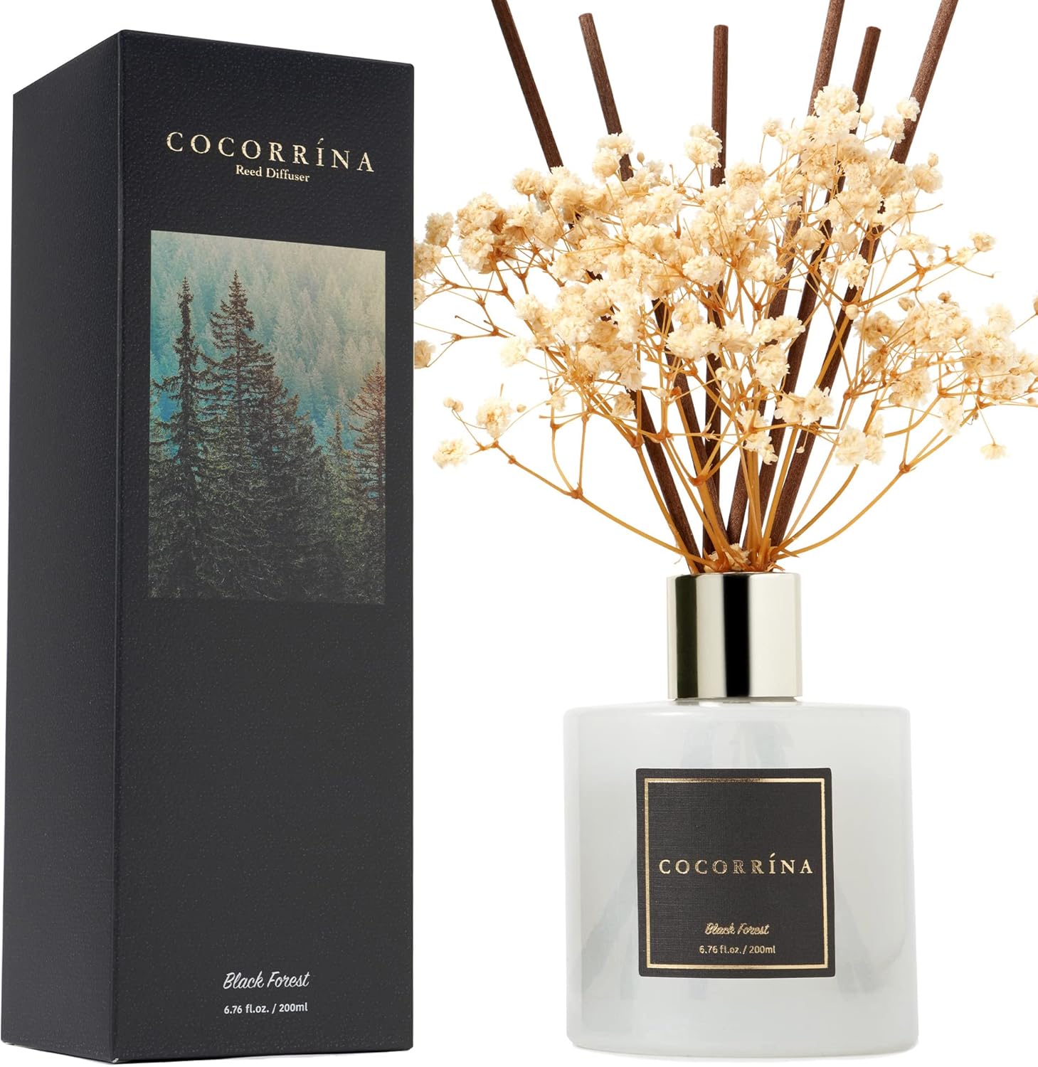 Cocorrina Reed Diffuser Set with Decorative Flowers