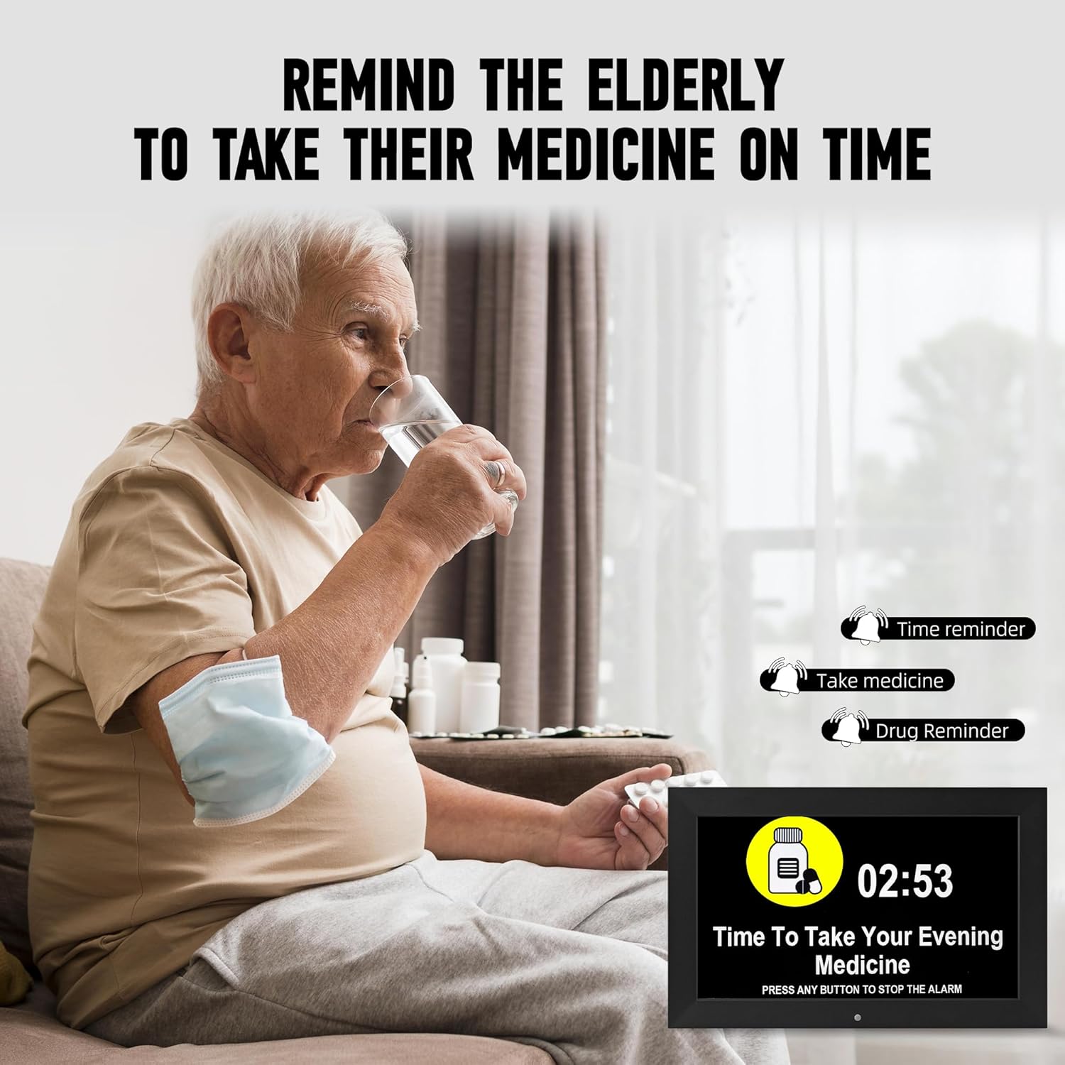 101 Inch Large Digital Wall Clock for Seniors