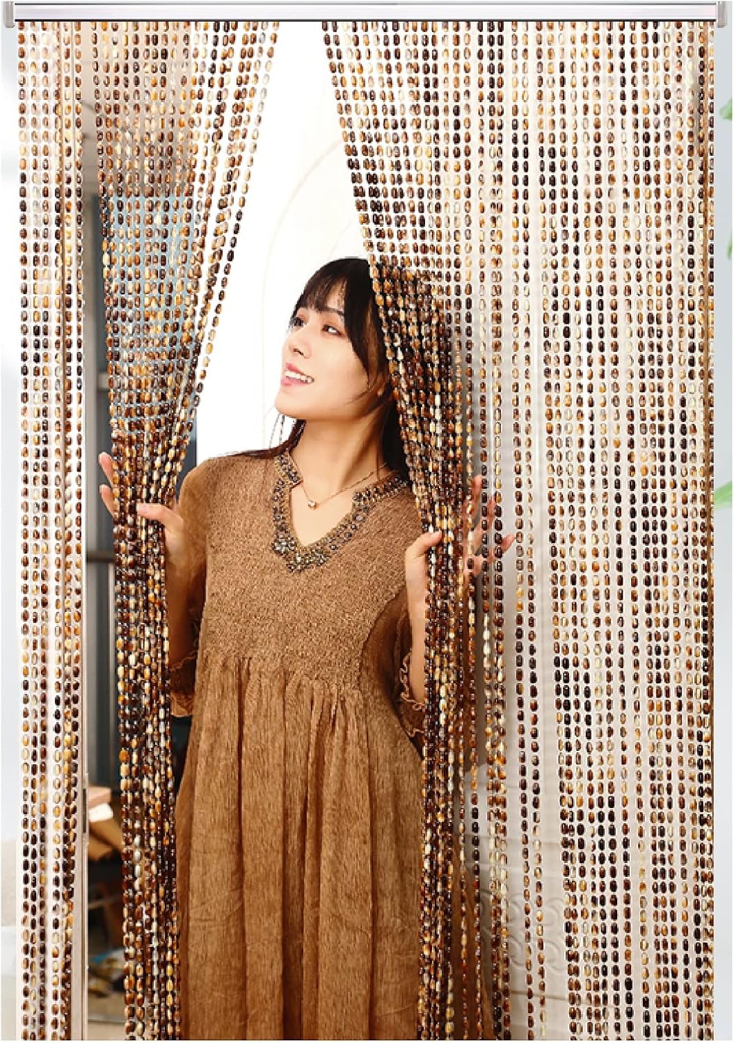 ZHANGQINGXIU Beaded Curtain Door Divider Wall Panel