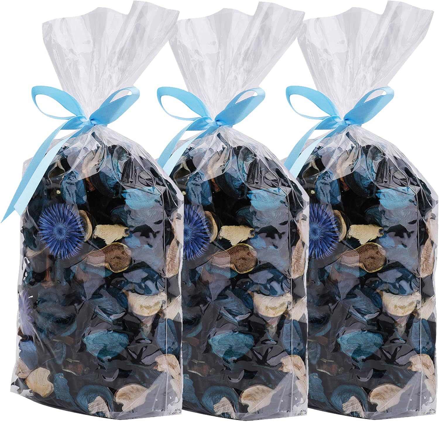 Yesland 3 Pack Potpourri Bag Ocean Scent Blue Petal 5oz