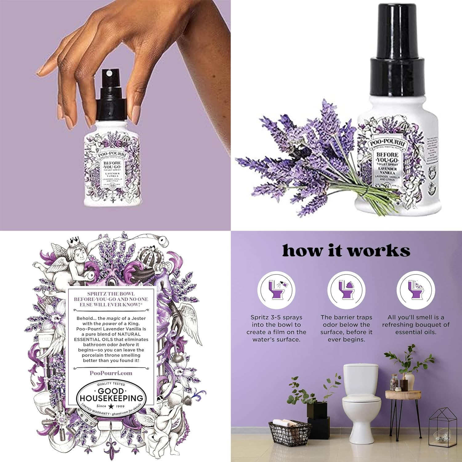 Poo-Pourri Lavender Vanilla Refill Set