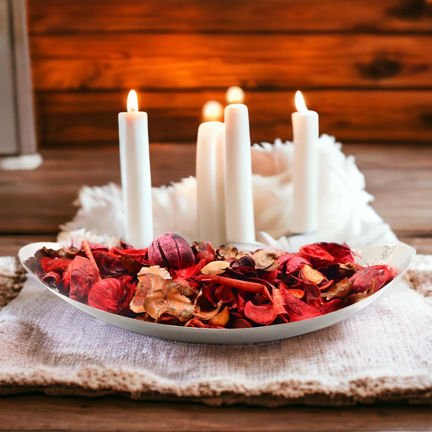 Hosley 24 oz Potpourri Apple Cinnamon Scented Set of 6