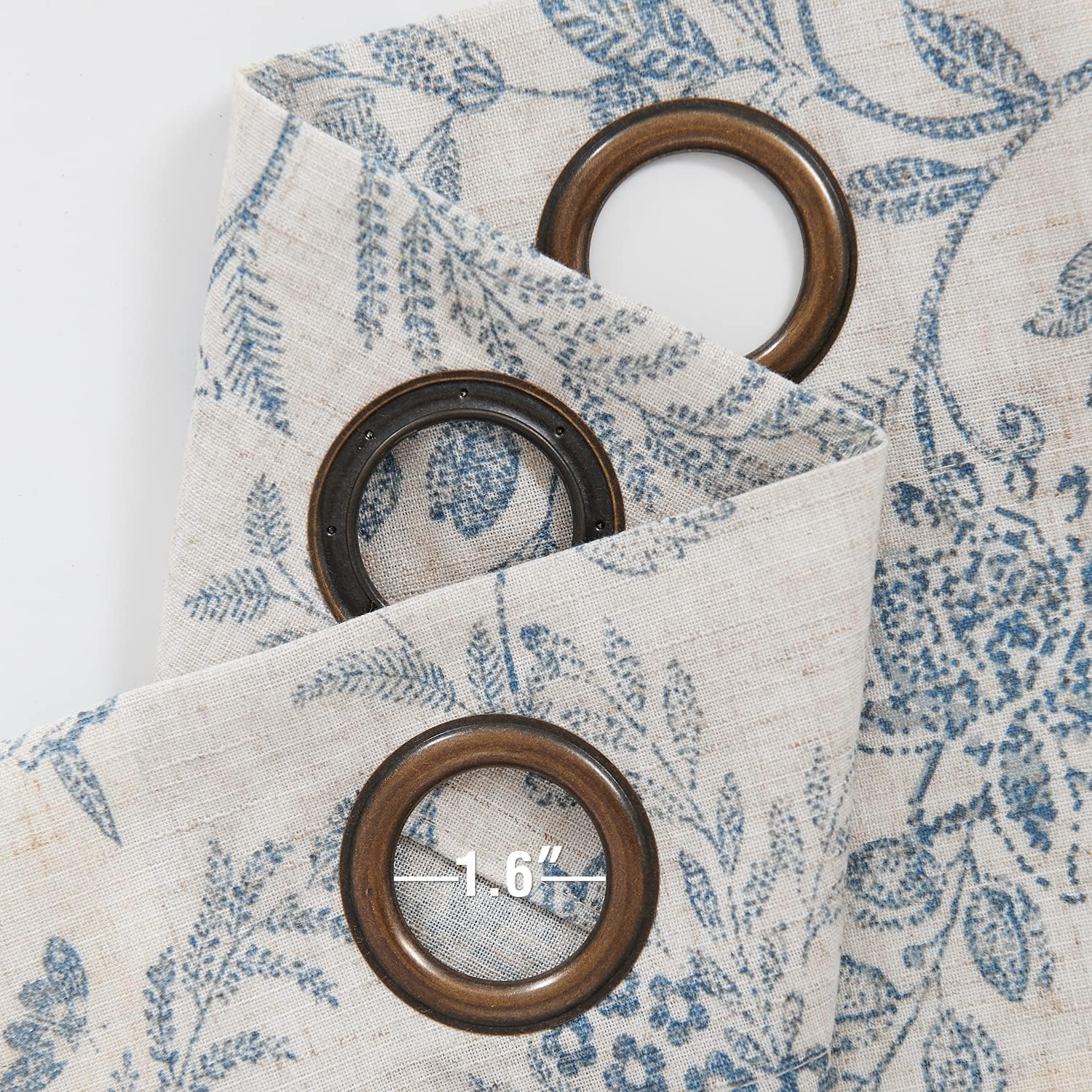 Lazzzy Linen Curtains 2 Panels 84 Inch Length Grommet Top