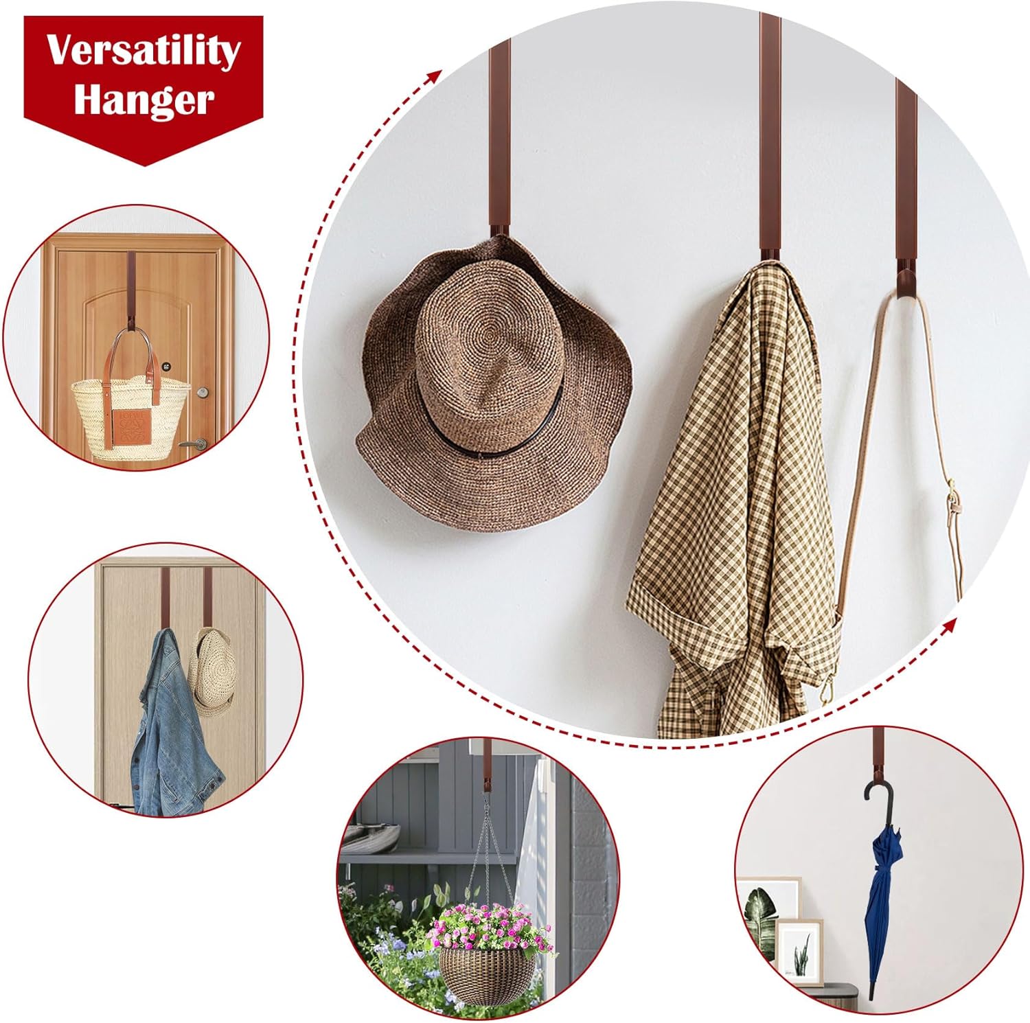Adjustable Metal Wreath Hanger Door Hook