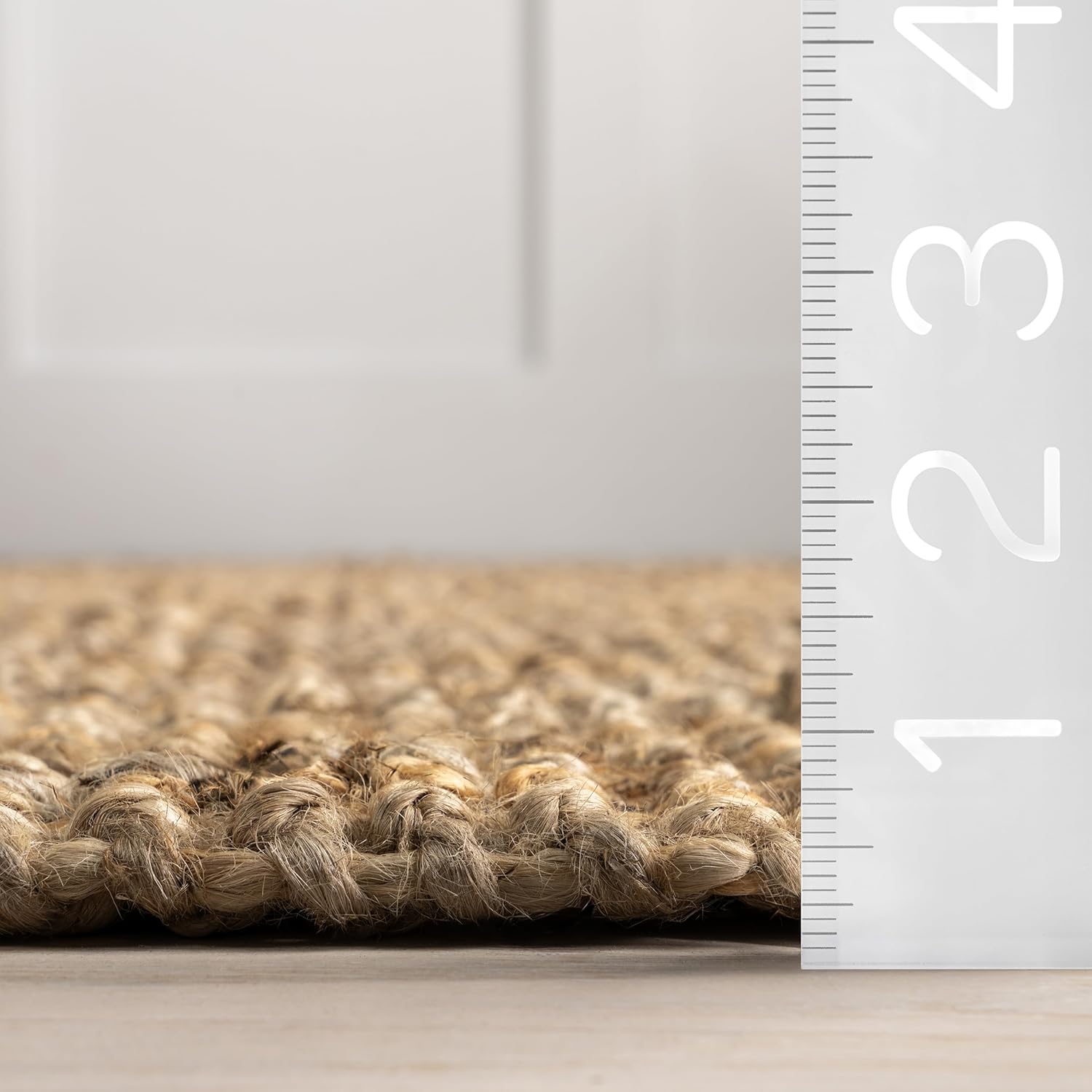 nuLOOM 3x5 Jute Tassel Area Rug Natural Farmhouse Style