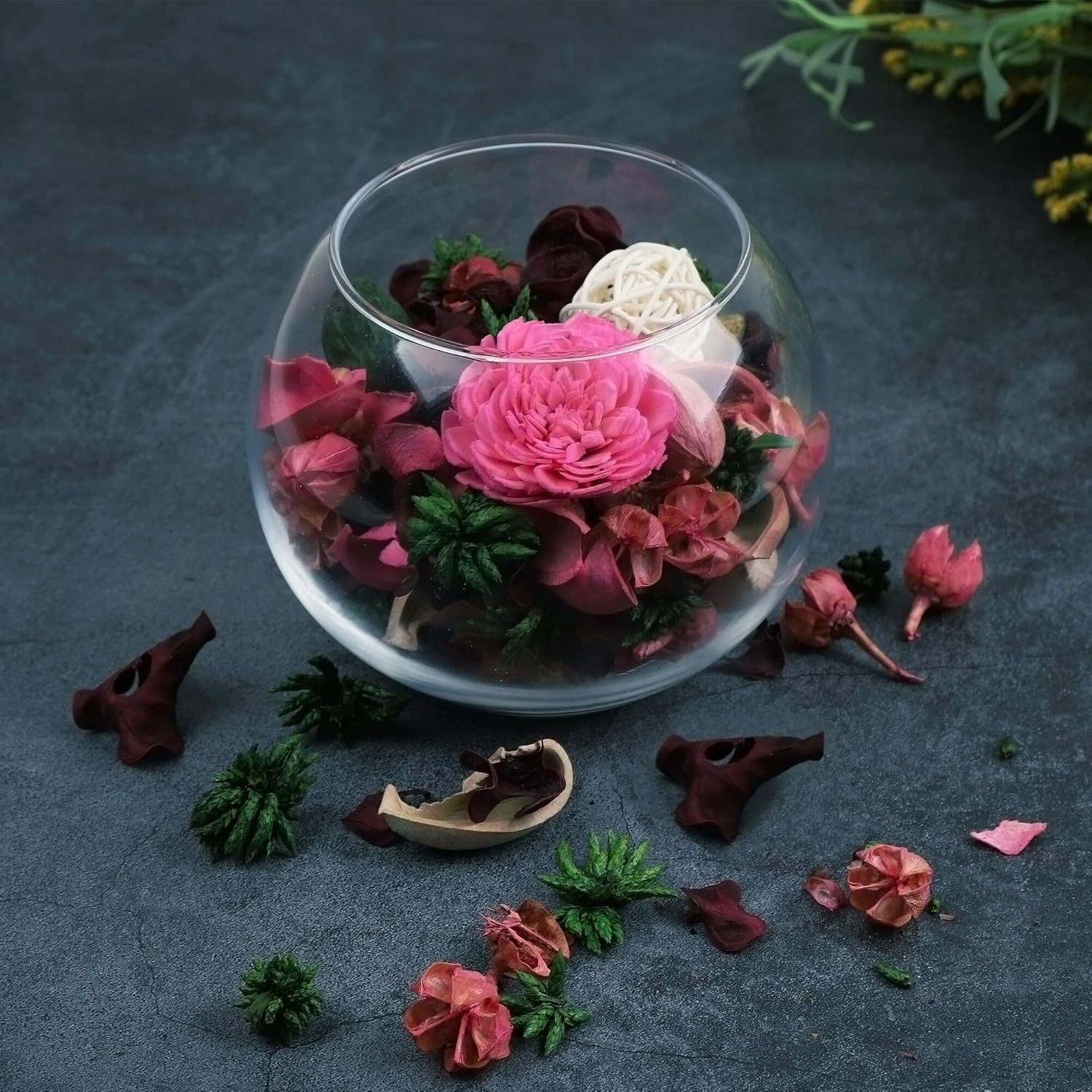 Qingbei Rina Rose Scented Potpourri Bowl Filler 98 Oz