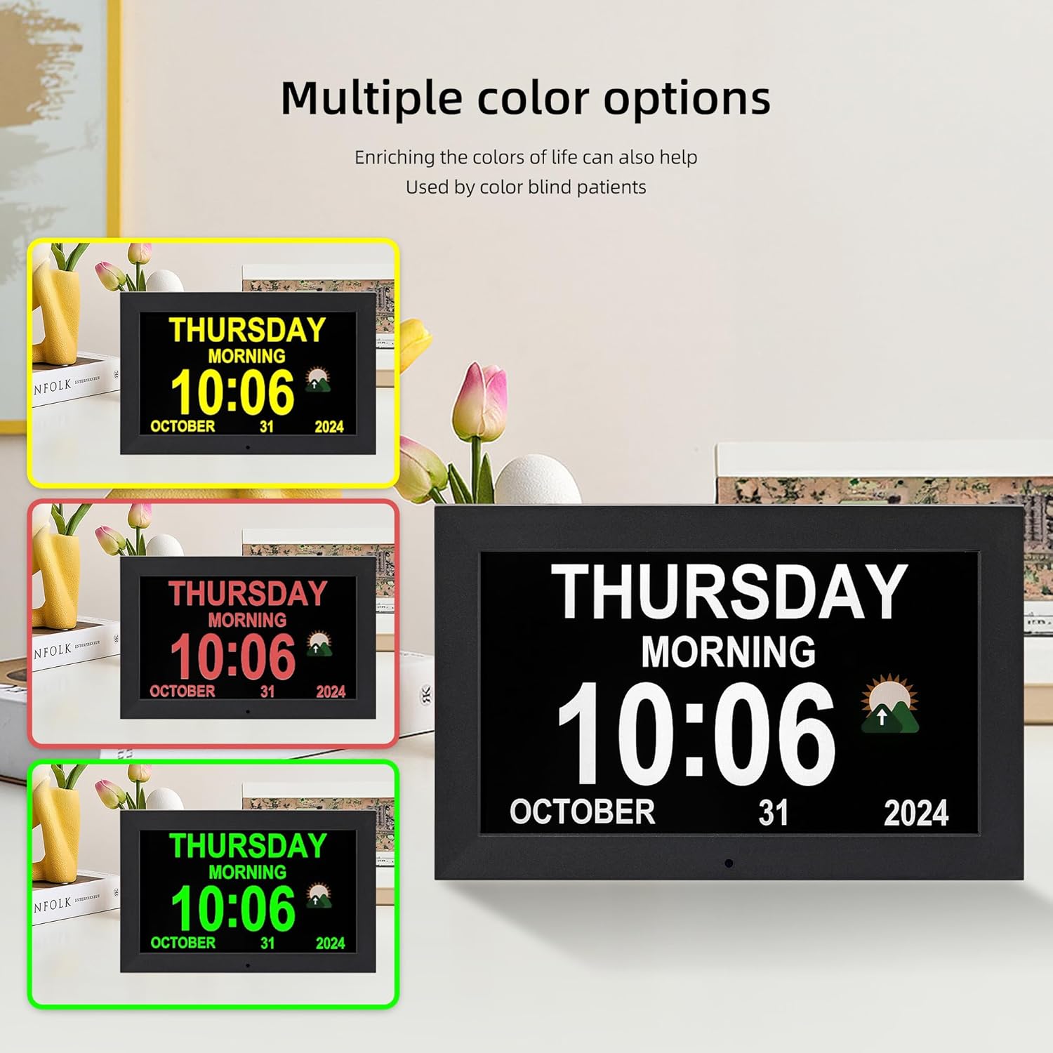 101 Inch Large Digital Wall Clock for Seniors