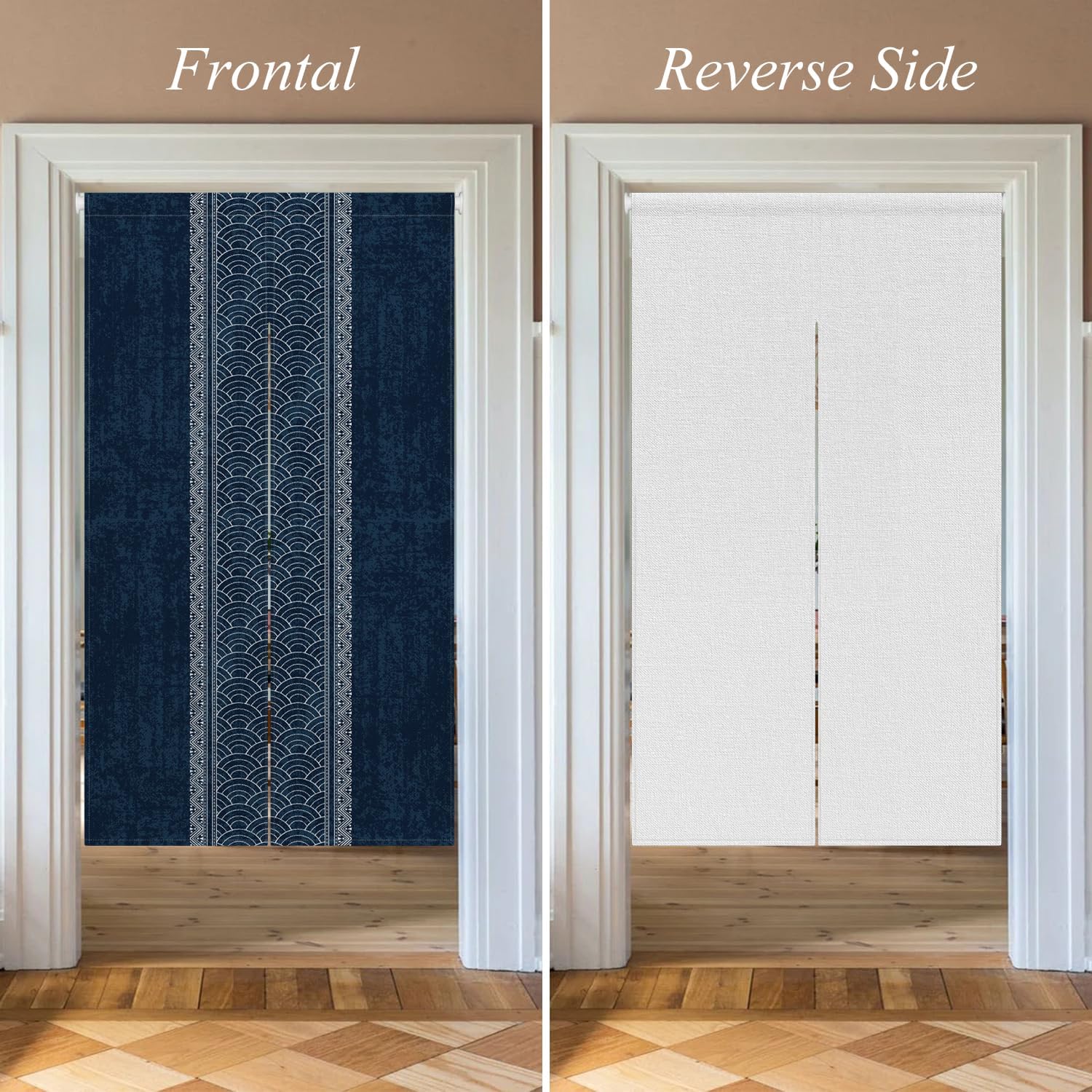 Royal Blue Noren Door Curtain 335 x 559 Inches