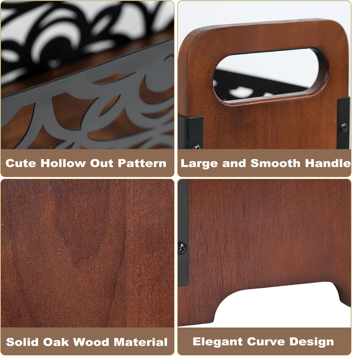 QILICHZ Magazine Holder Wood Floor Rack