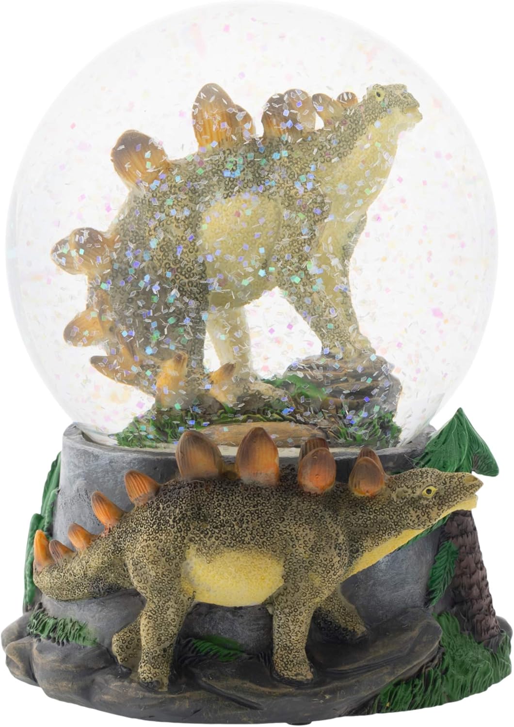Elanze Designs Musical Stegosaurus Snow Globe