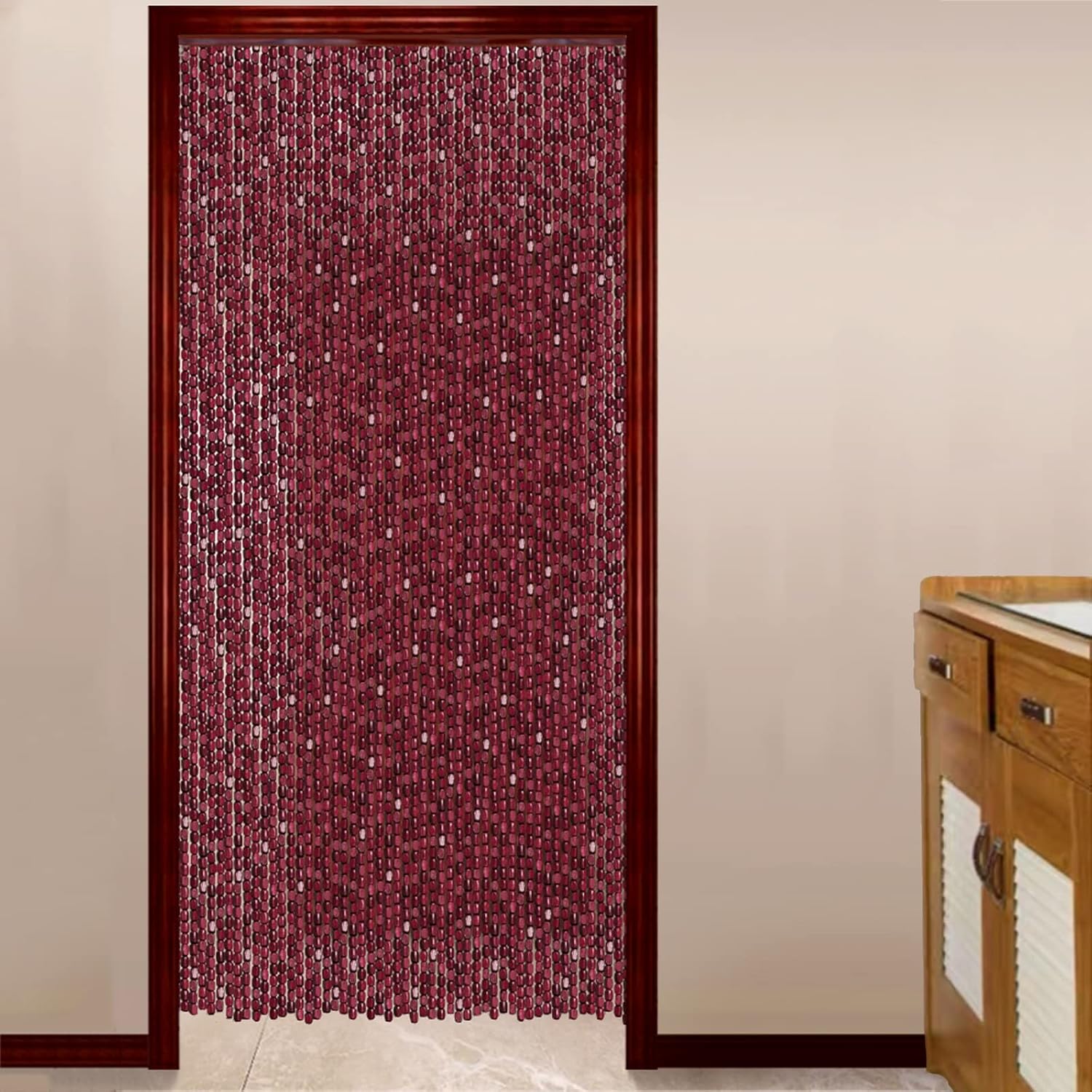Bamboo Bead Curtain with Fittings Custom 80 Strands