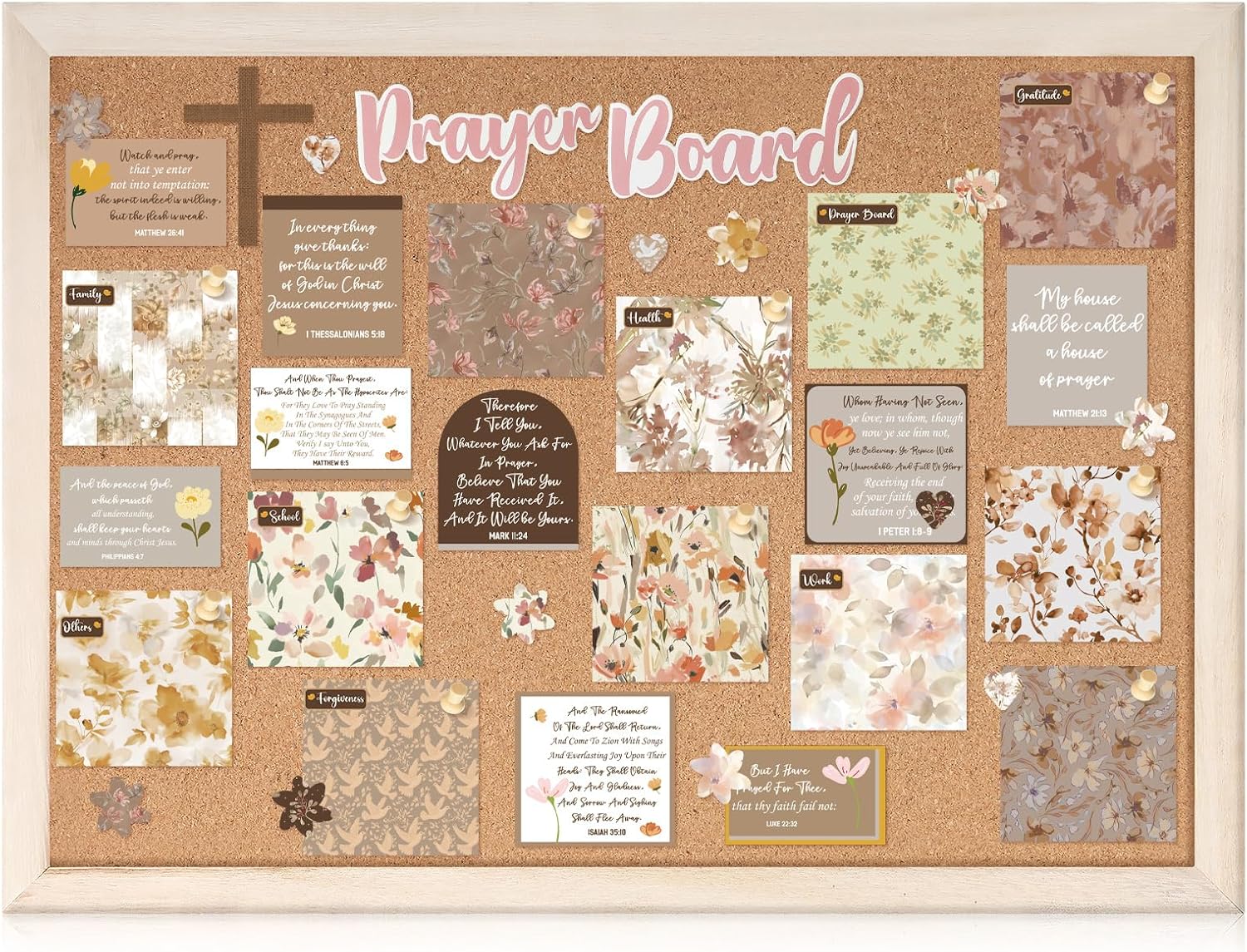Chunful 100 Pcs Prayer Board Kit for Women