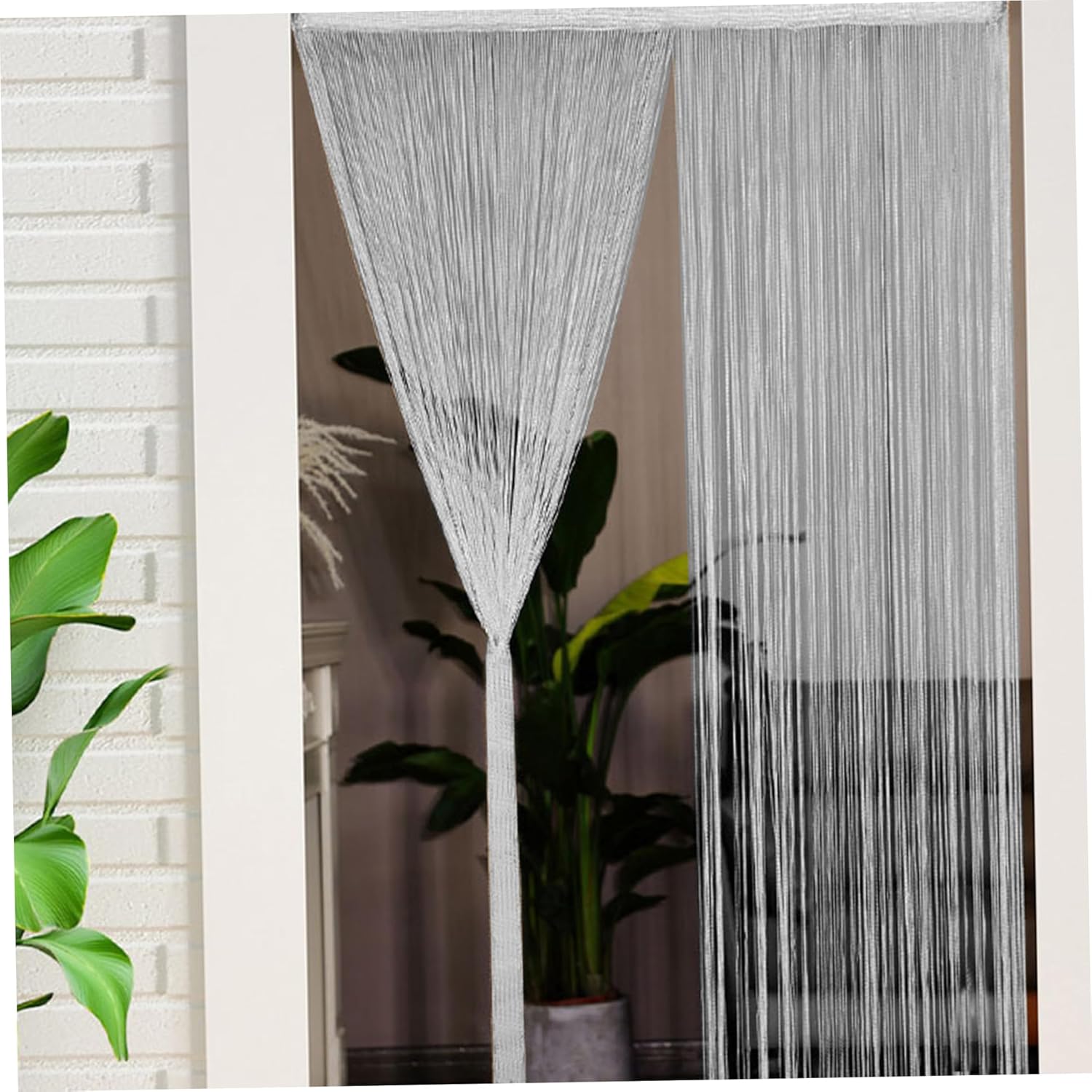 Elegant Beaded Door Curtain Fly Screen 79x39 Inch