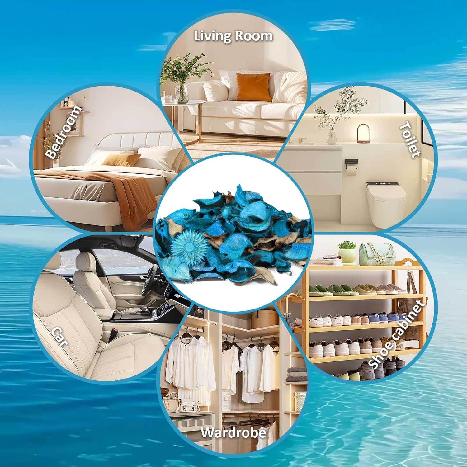 STRN Ocean Scented Potpourri Bowl Filler