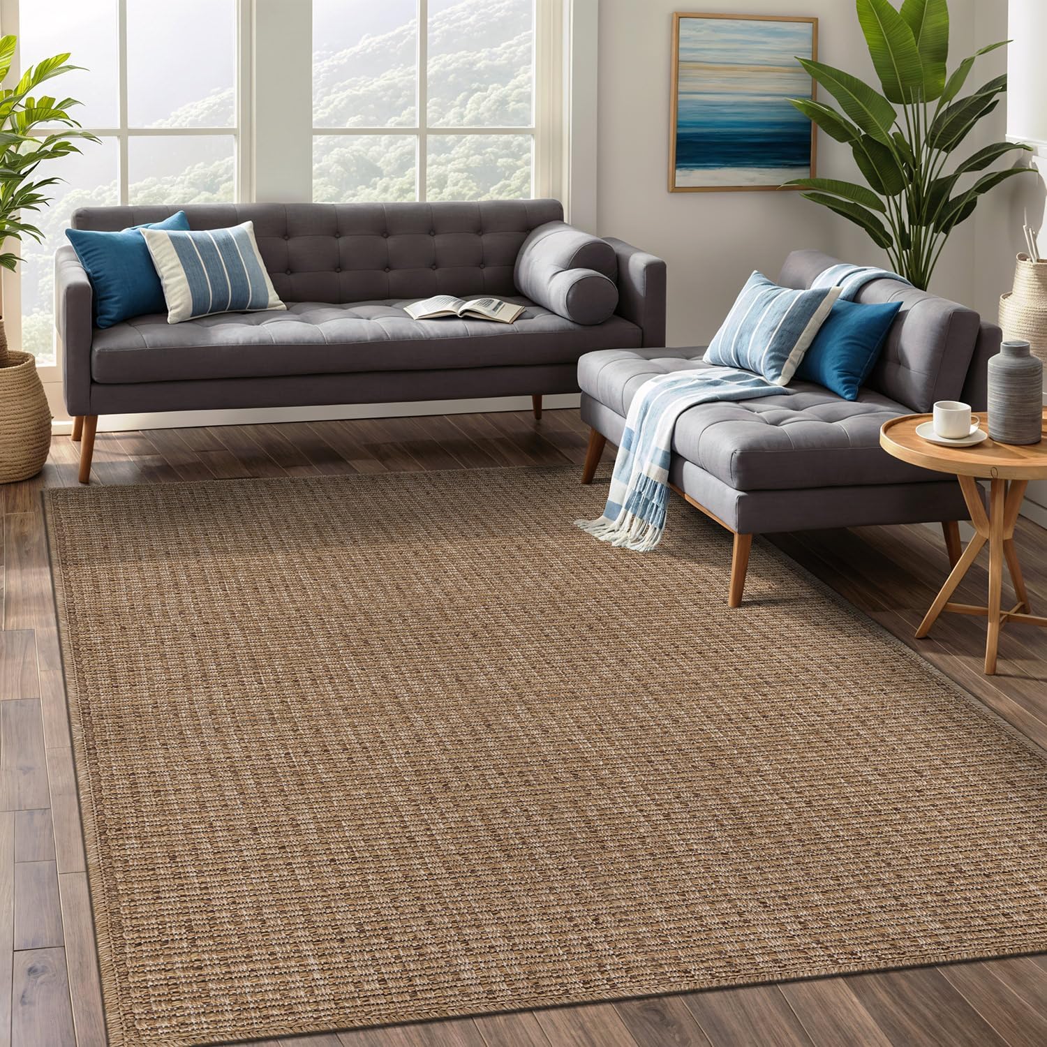 Beverley Rug 5x7 Jute Natural Area Rug