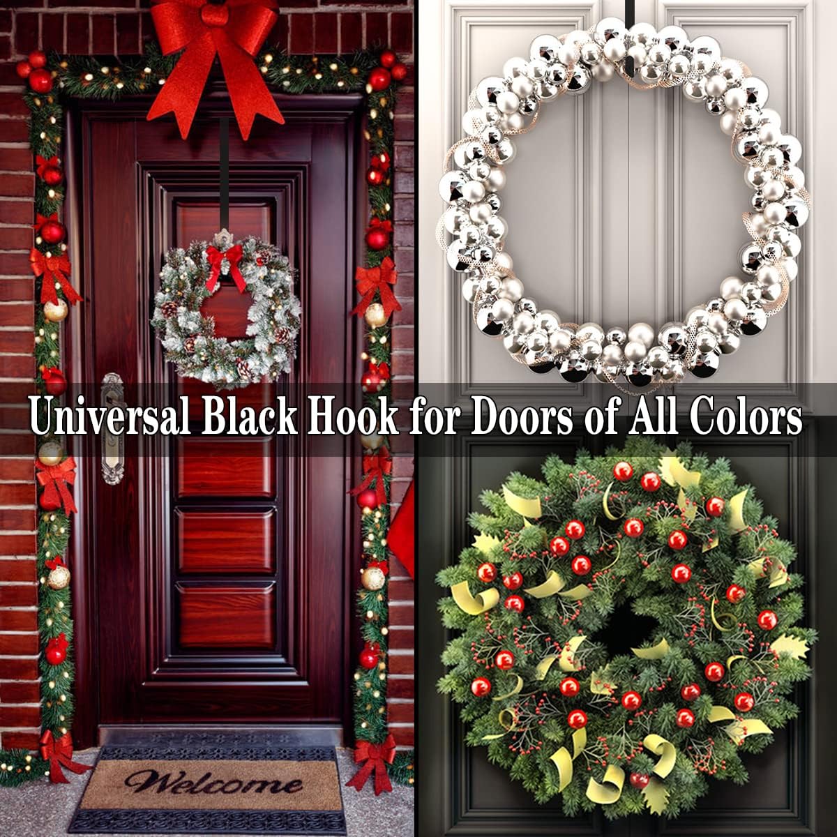 Osgow 12 Inch Wreath Hanger for Front Door