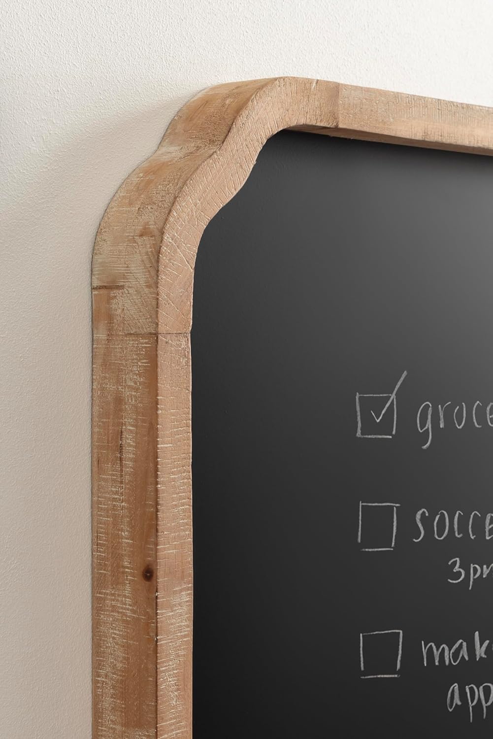 Kate and Laurel Marston Magnetic Chalkboard 20x30 Rustic Brown