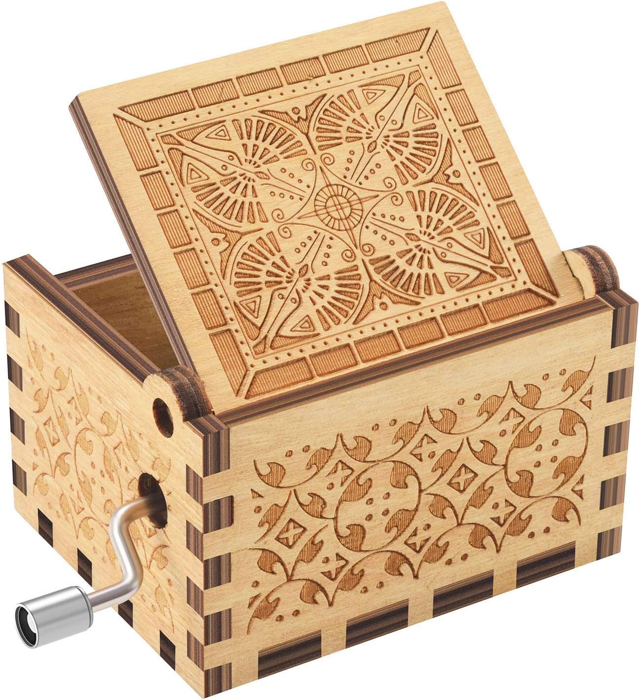 Ukebobo Wooden Music Box - Amazing Grace Melody Gift