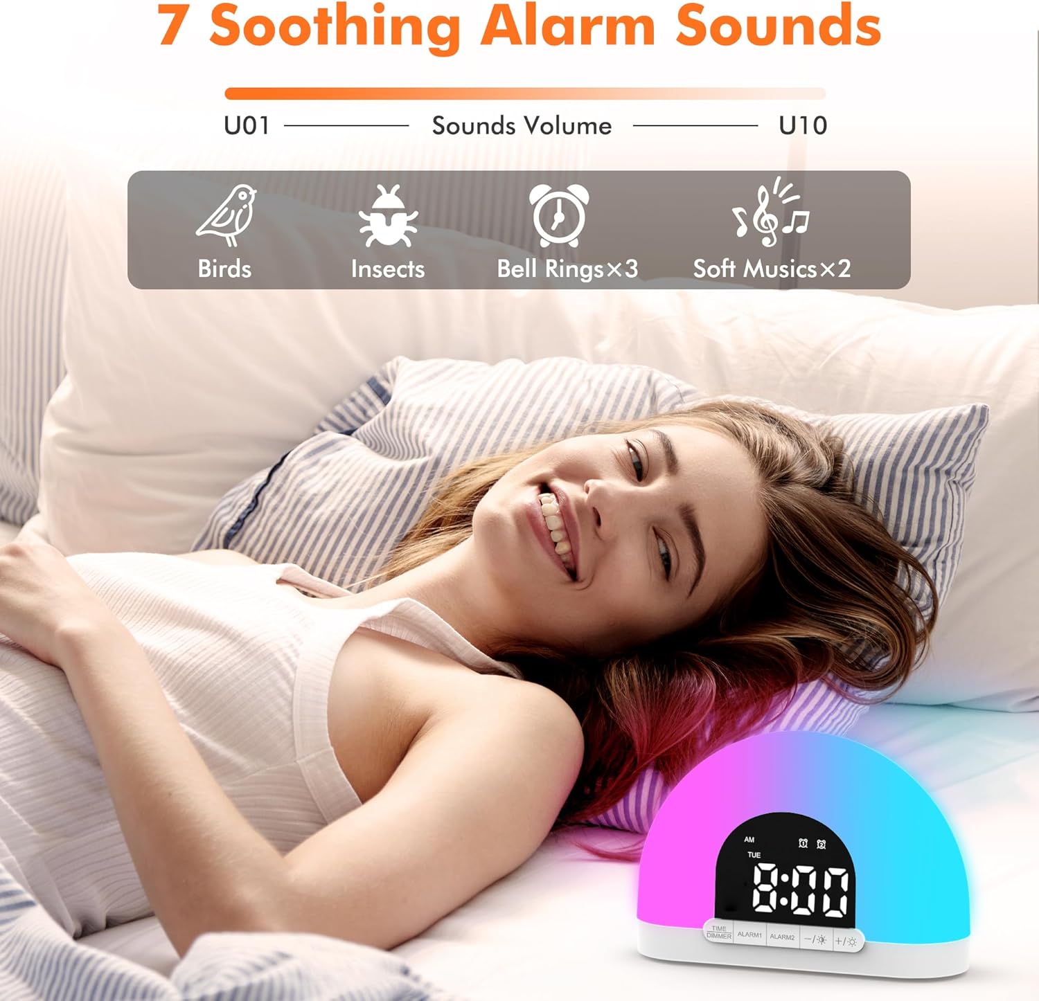 Te-Rich Sunrise Alarm Clock for Kids and Adults