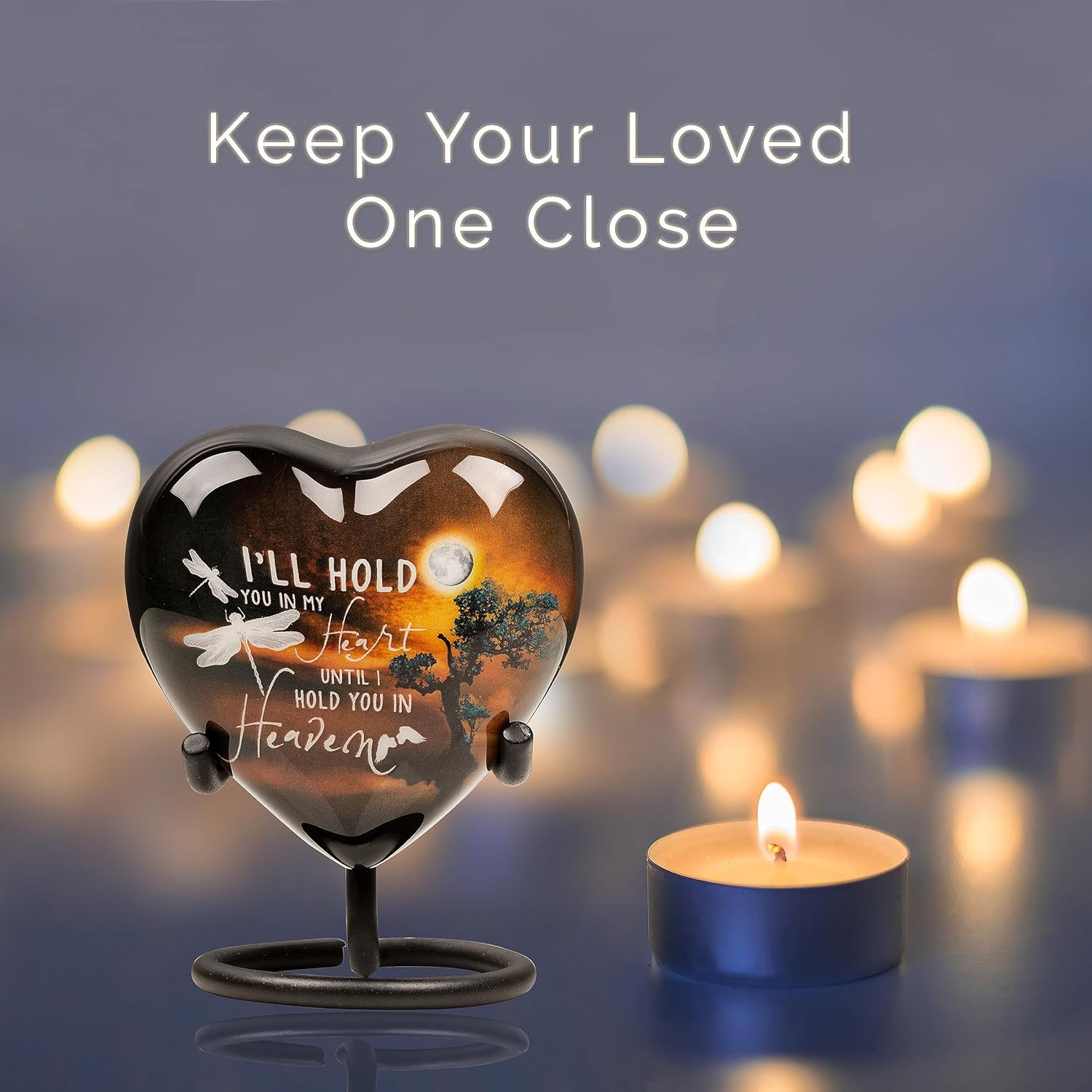 Amaira Memorial Heart Keepsake Urn for Ashes