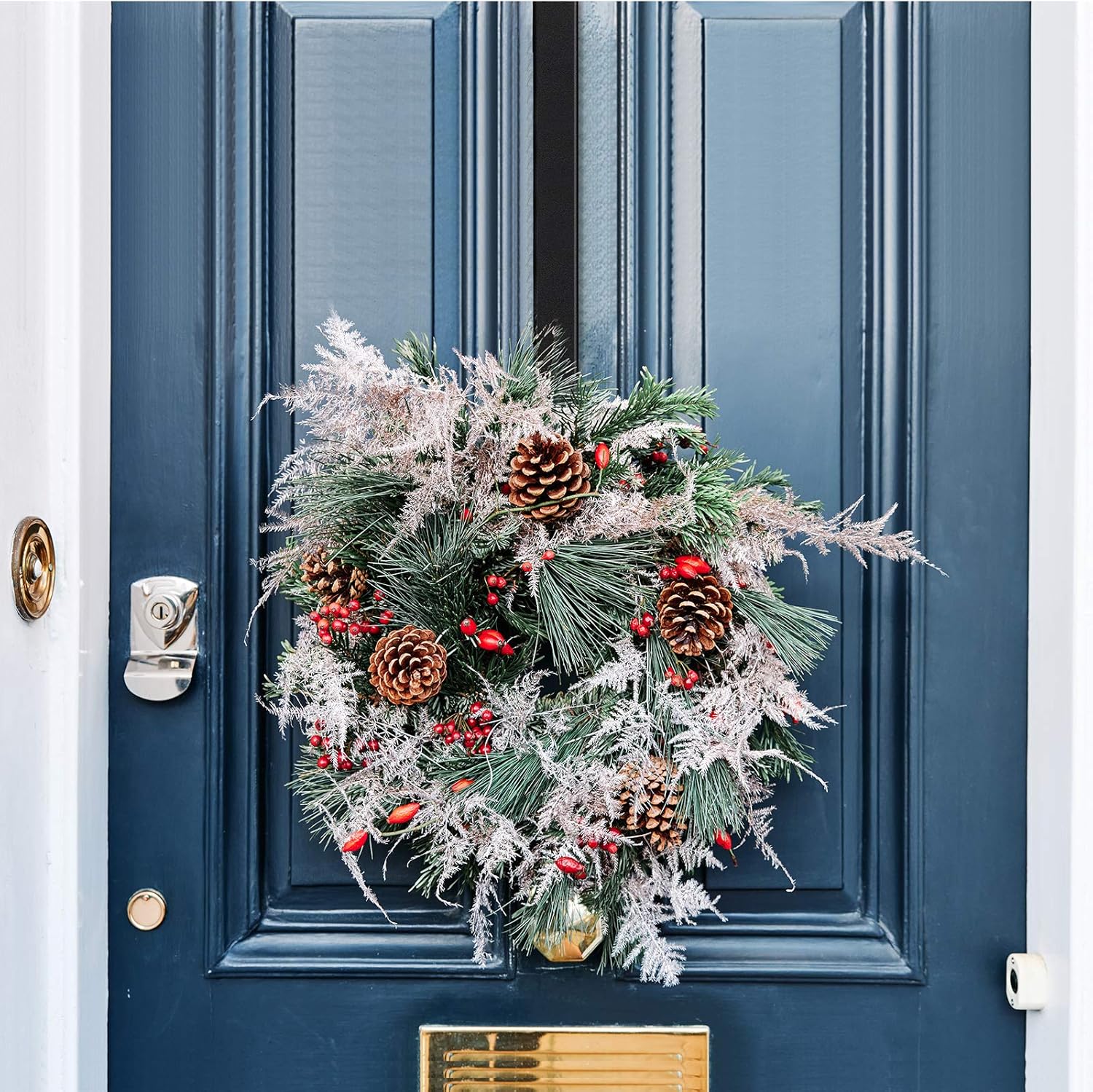 Myfolrena Adjustable Wreath Hanger for Front Door