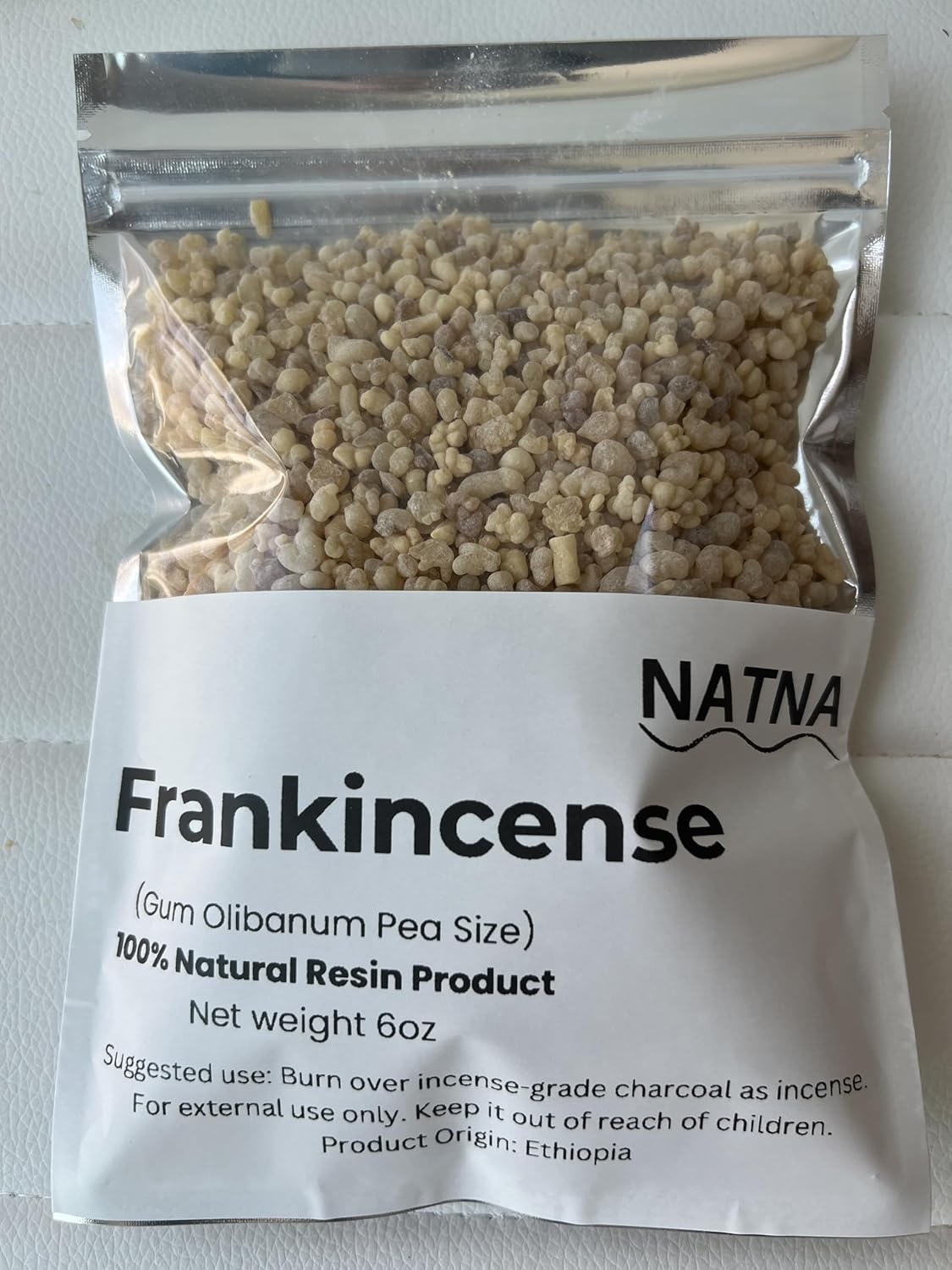 Natural Frankincense Resin Olibanum Pea Size Granules 6 Oz