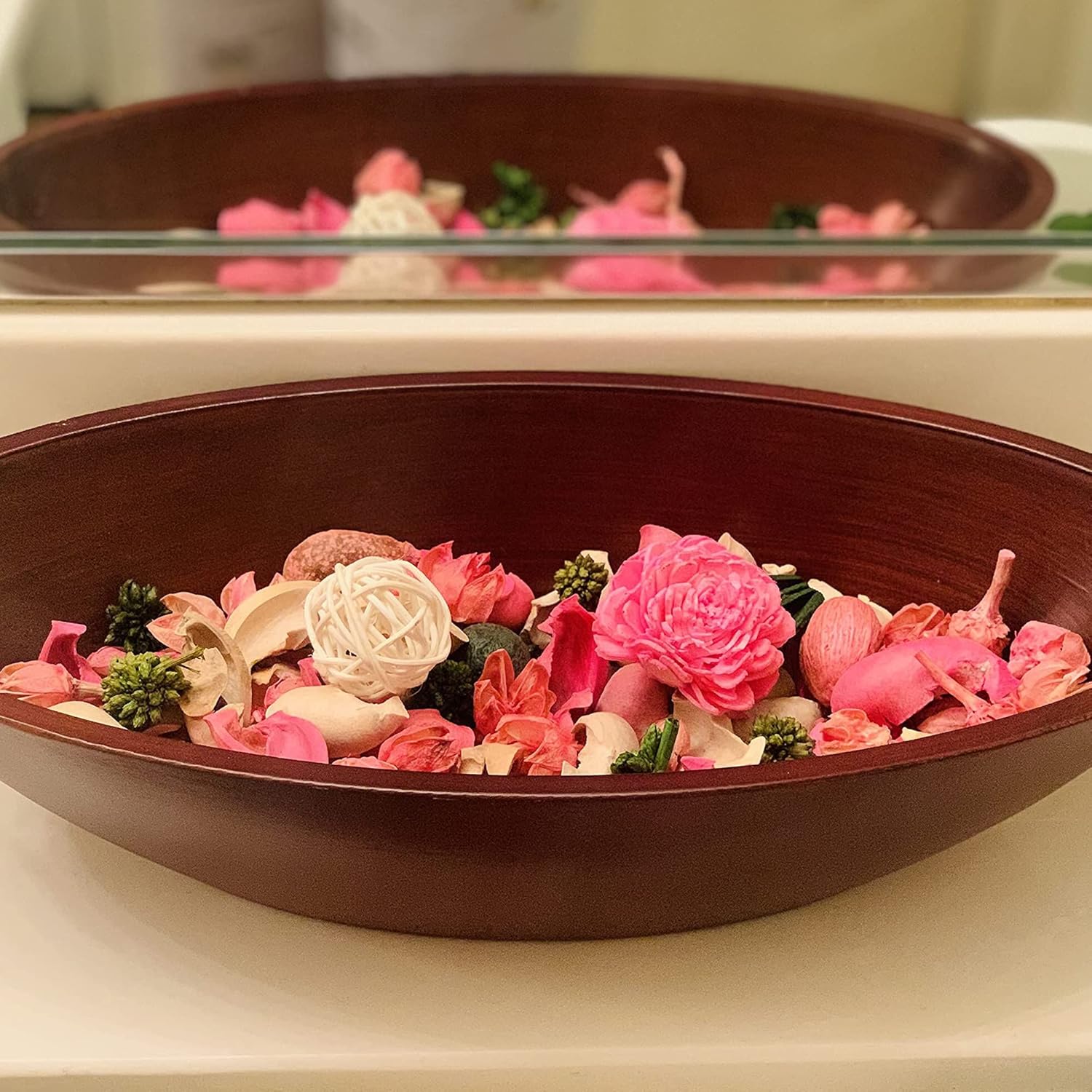 Qingbei Rina Rose Scented Potpourri Bowl Filler 98 Oz