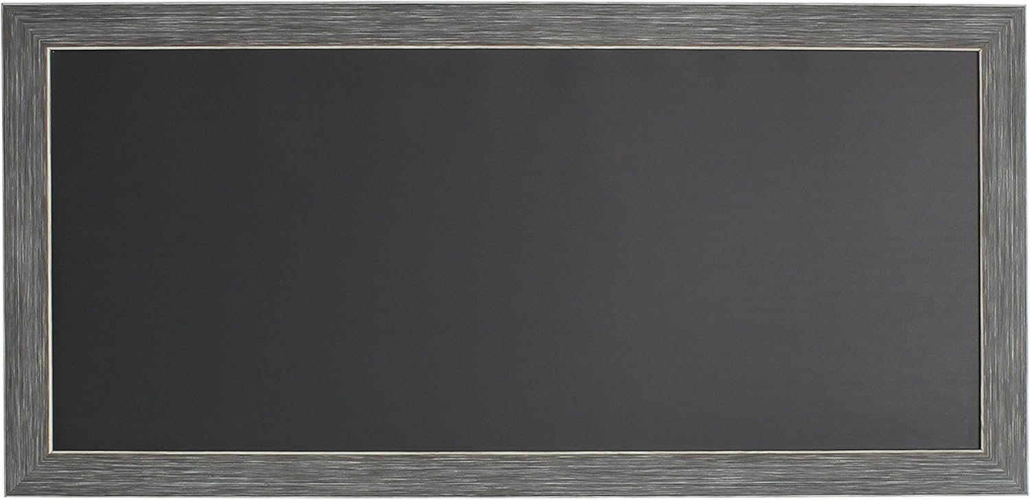 DesignOvation Wyeth Framed Chalkboard 13x26 Gray