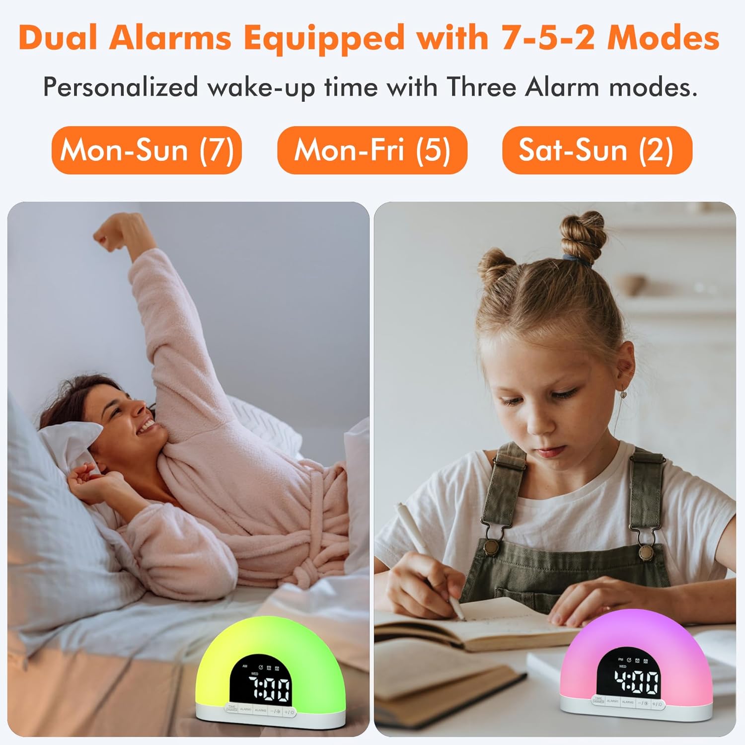 Te-Rich Sunrise Alarm Clock for Kids and Adults