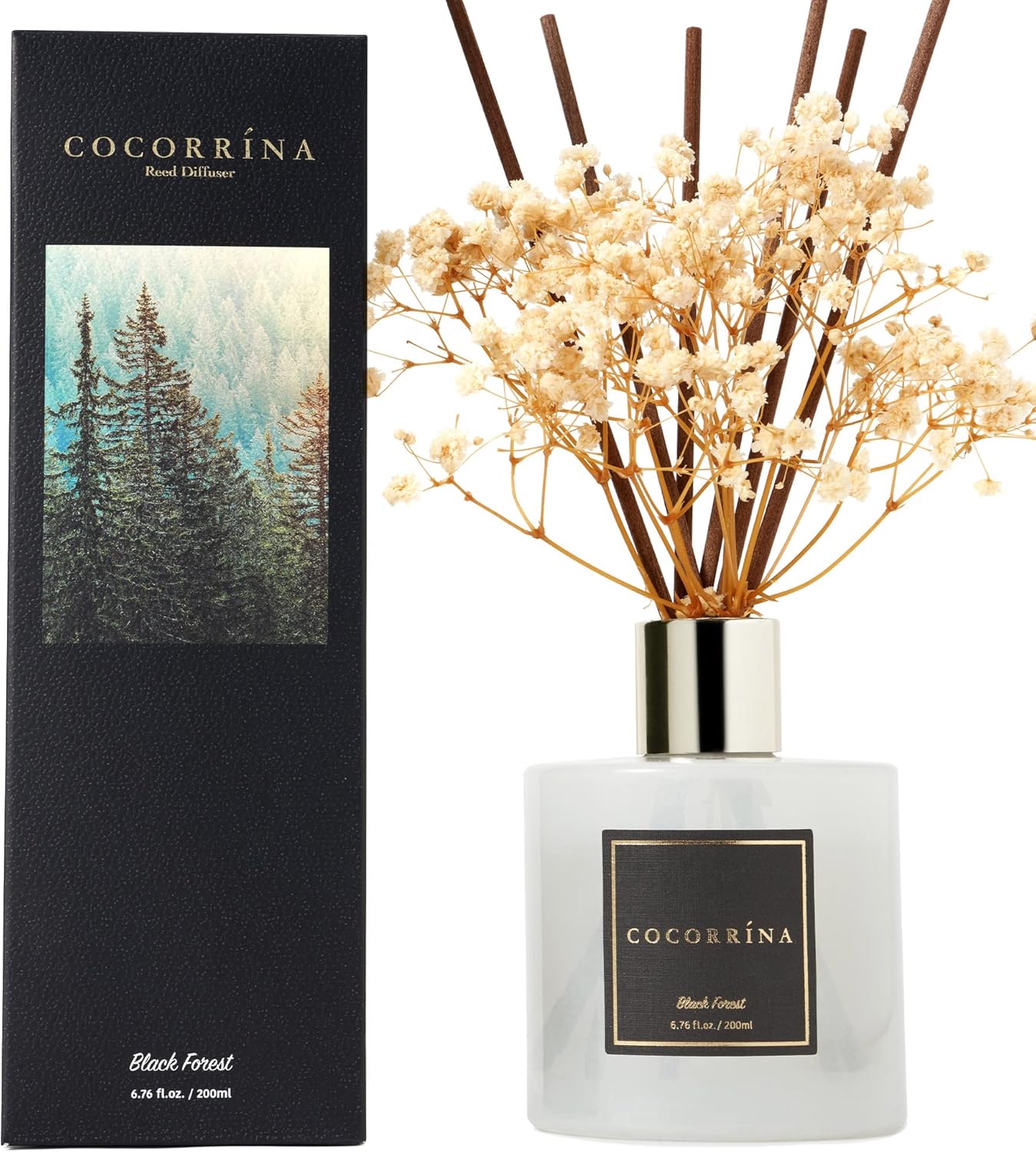 Cocorrina Reed Diffuser Set with Decorative Flowers