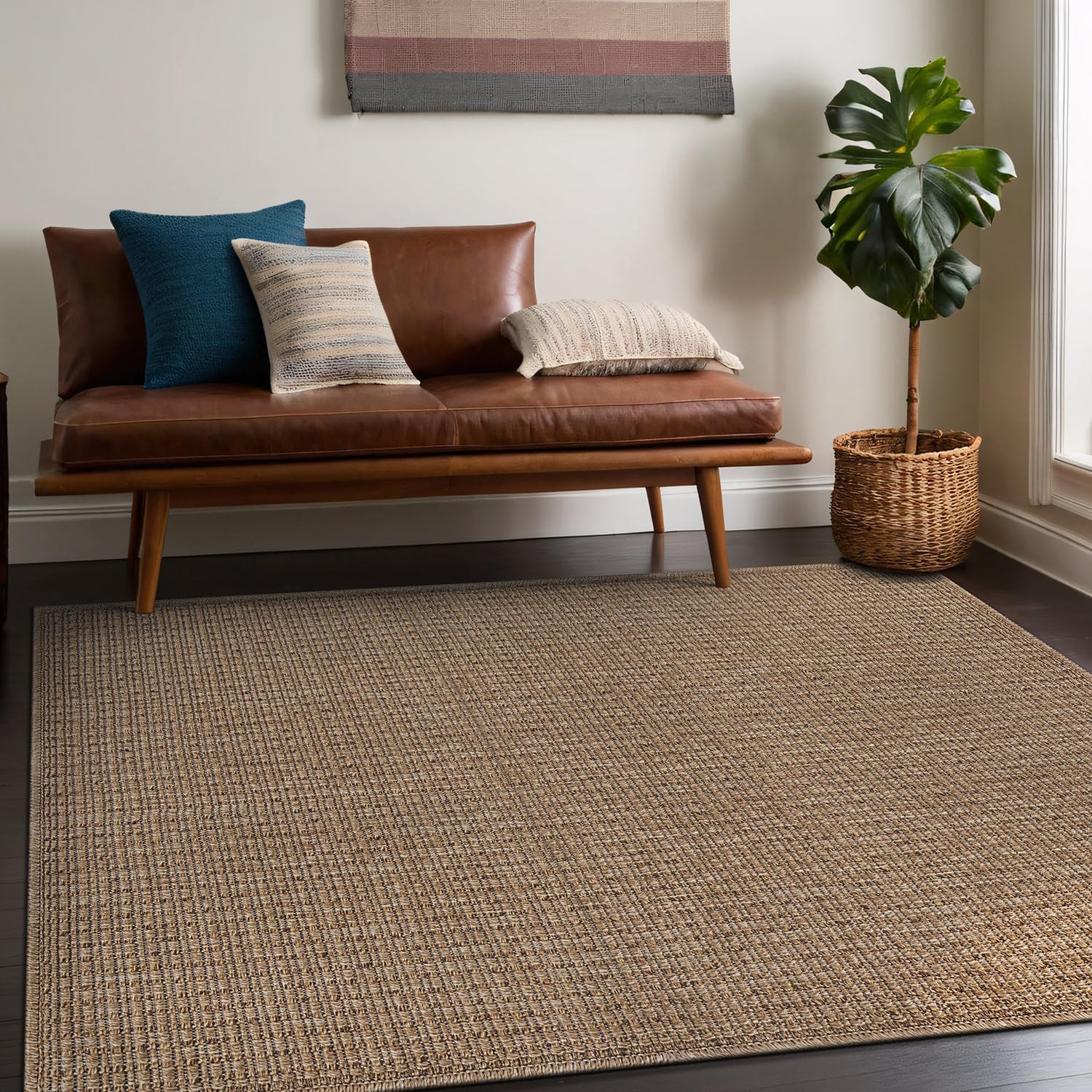Beverley Rug 5x7 Jute Natural Area Rug