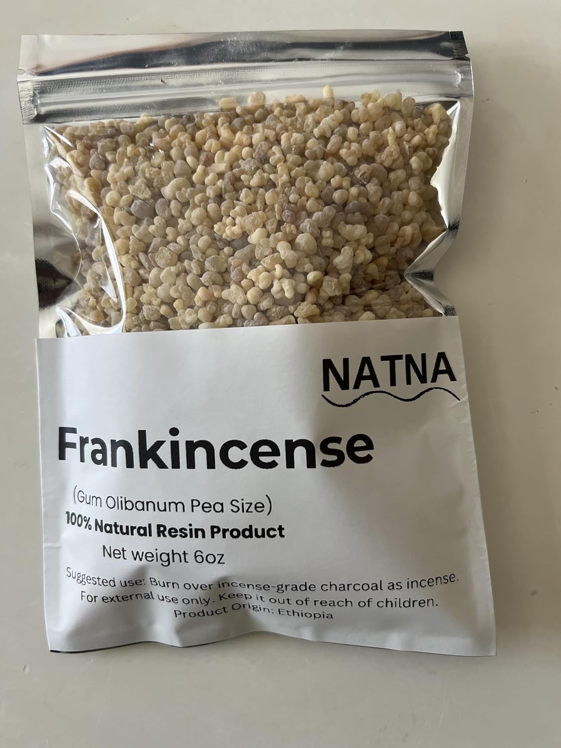 Natural Frankincense Resin Olibanum Pea Size Granules 6 Oz